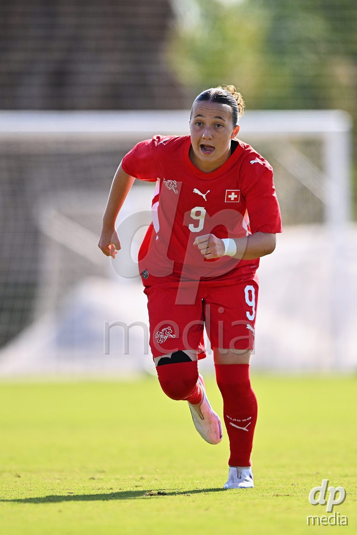 OLIVA NOVA, SPAIN - OCTOBER 22: Axelle Lecoultre of Switzerland during the International Women's Friendly match between Hungary U17 and Switzerland U17 at Oliva Nova Sports Center on October 22, 2026 in Oliva Nova, Spain.