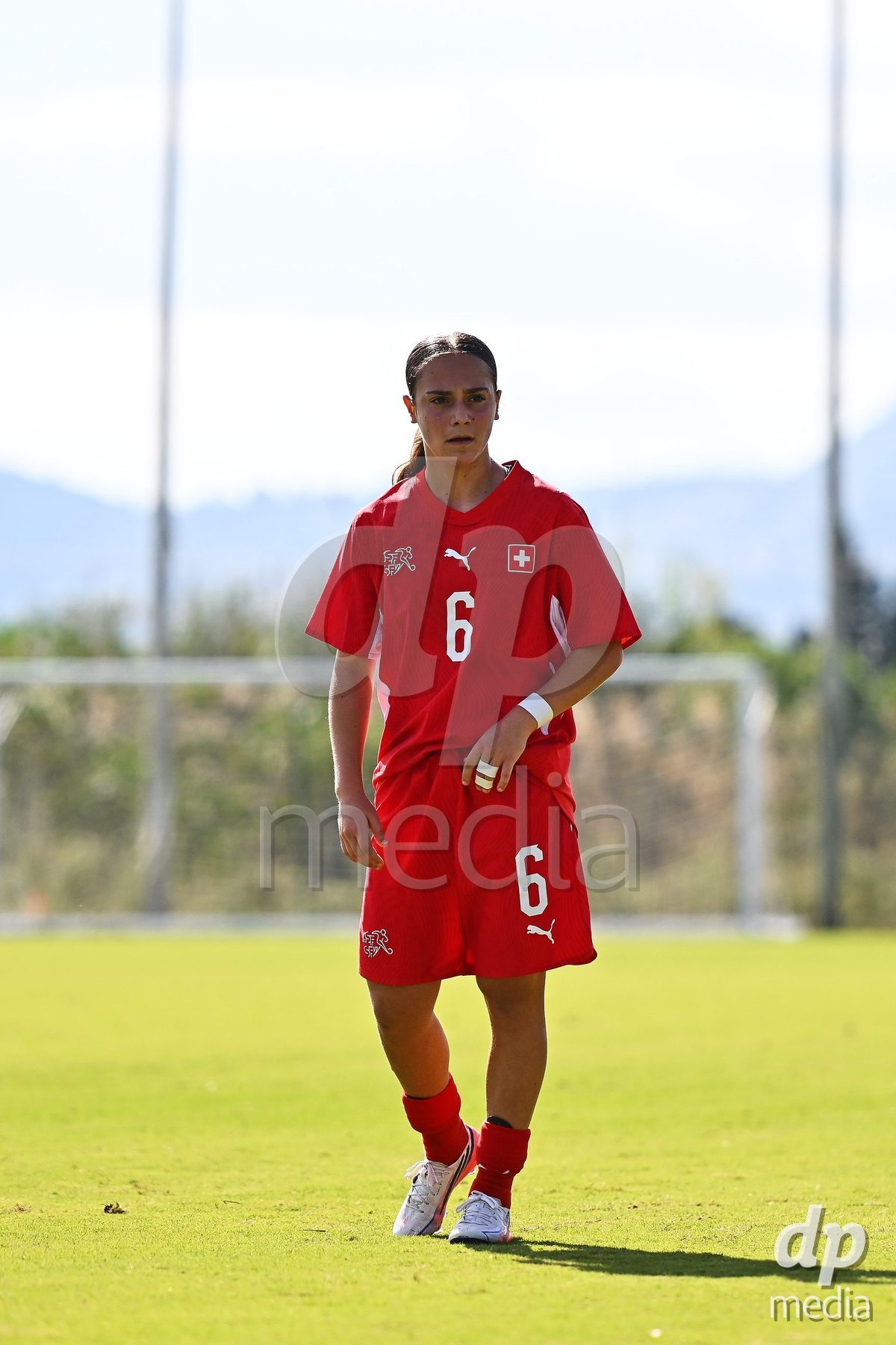 OLIVA NOVA, SPAIN - OCTOBER 22: Amelie Zorgiebel of Switzerland during the International Women's Friendly match between Hungary U17 and Switzerland U17 at Oliva Nova Sports Center on October 22, 2026 in Oliva Nova, Spain.