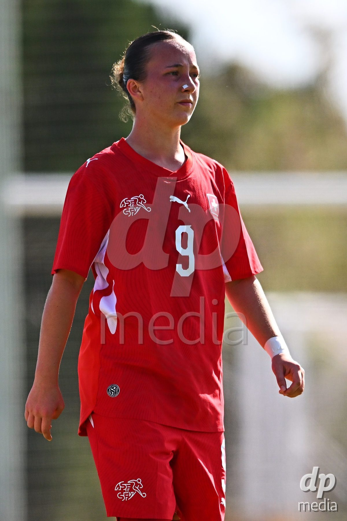 OLIVA NOVA, SPAIN - OCTOBER 22: Axelle Lecoultre of Switzerland during the International Women's Friendly match between Hungary U17 and Switzerland U17 at Oliva Nova Sports Center on October 22, 2026 in Oliva Nova, Spain.