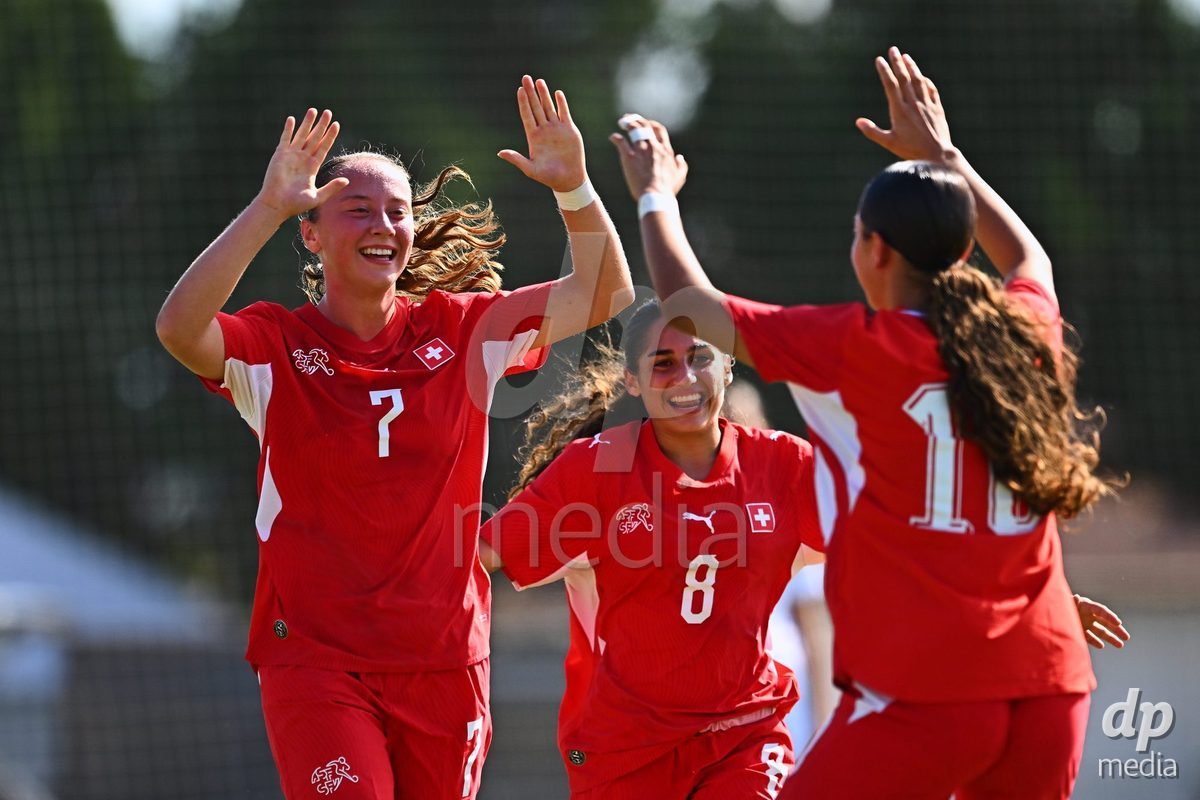 OLIVA NOVA, SPAIN - OCTOBER 22: Lena Marie Winter of Switzerland during the International Women's Friendly match between Hungary U17 and Switzerland U17 at Oliva Nova Sports Center on October 22, 2026 in Oliva Nova, Spain.