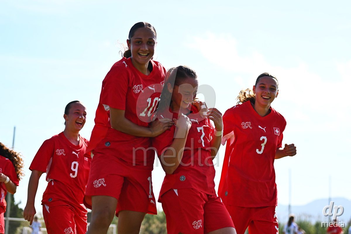 OLIVA NOVA, SPAIN - OCTOBER 22: Melissa Mettraux of Switzerland during the International Women's Friendly match between Hungary U17 and Switzerland U17 at Oliva Nova Sports Center on October 22, 2026 in Oliva Nova, Spain.