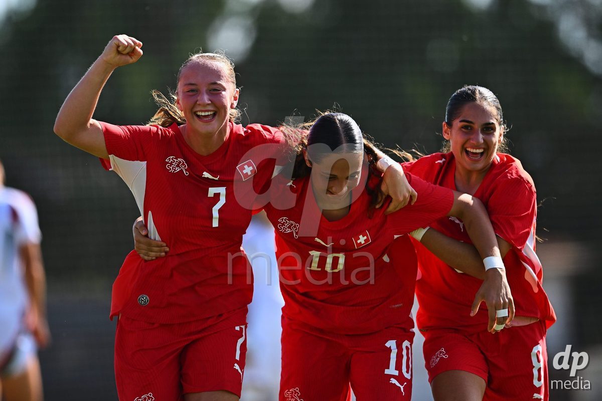 OLIVA NOVA, SPAIN - OCTOBER 22: Lena Marie Winter of Switzerland during the International Women's Friendly match between Hungary U17 and Switzerland U17 at Oliva Nova Sports Center on October 22, 2026 in Oliva Nova, Spain.