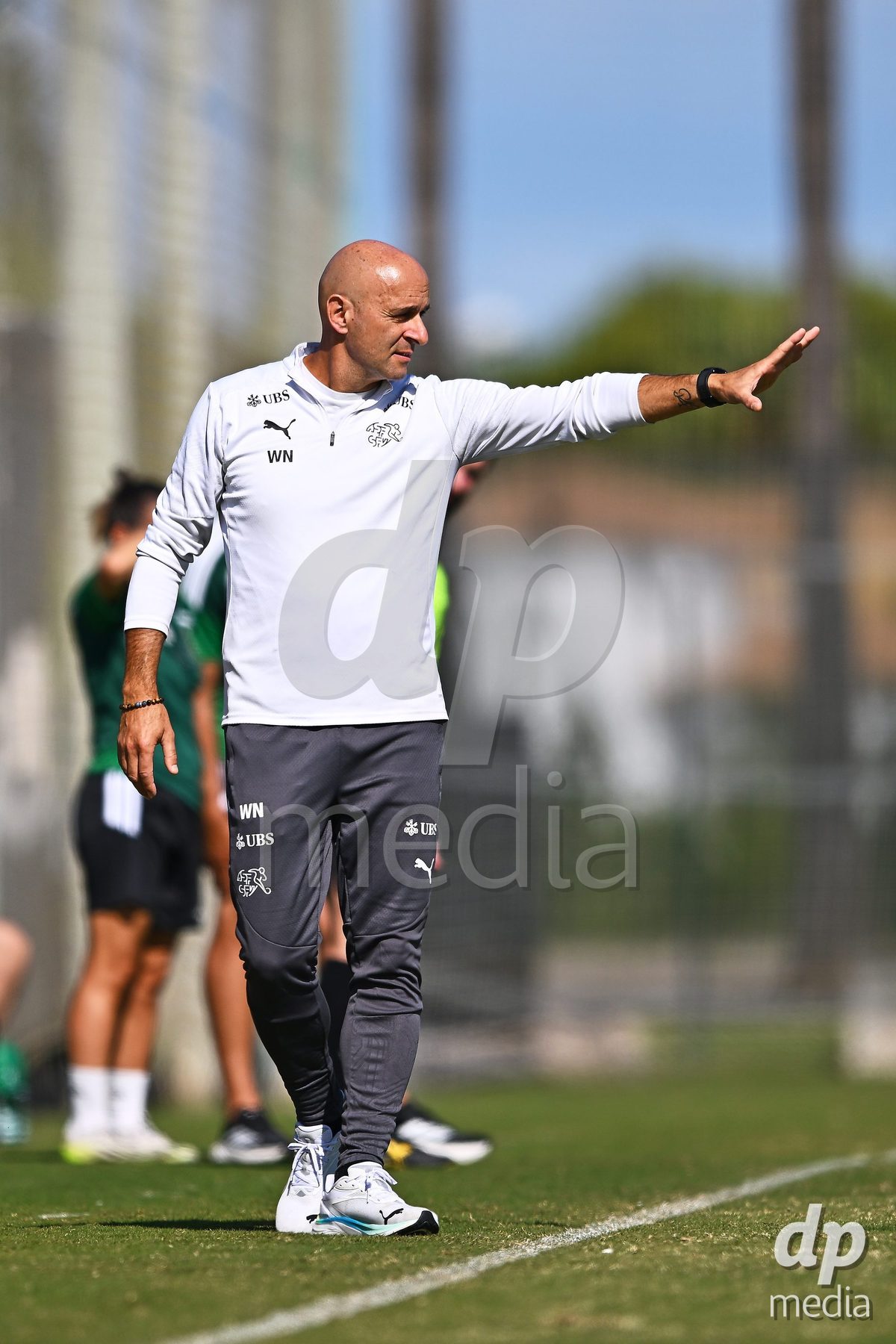 OLIVA NOVA, SPAIN - OCTOBER 22: William Niederhauser Head Coach of Switzerland during the International Women's Friendly match between Hungary U17 and Switzerland U17 at Oliva Nova Sports Center on October 22, 2026 in Oliva Nova, Spain.