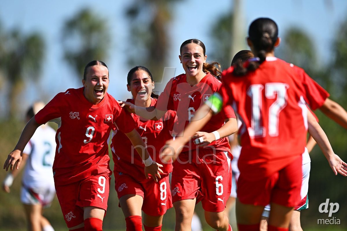 OLIVA NOVA, SPAIN - OCTOBER 22: Amelie Zorgiebel of Switzerland during the International Women's Friendly match between Hungary U17 and Switzerland U17 at Oliva Nova Sports Center on October 22, 2026 in Oliva Nova, Spain.