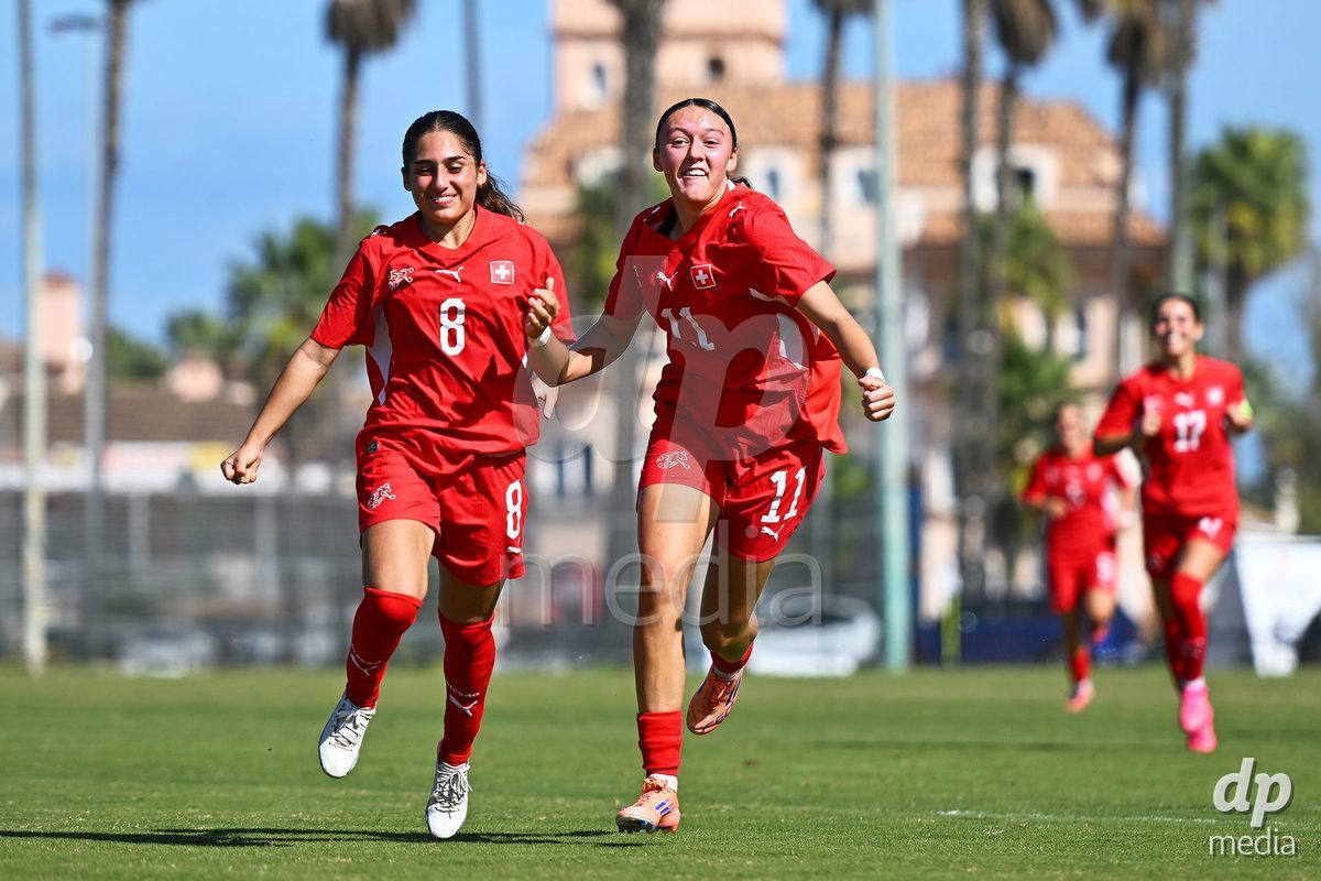 OLIVA NOVA, SPAIN - OCTOBER 22: Ilaria Nerea Maddaloni of Switzerland during the International Women's Friendly match between Hungary U17 and Switzerland U17 at Oliva Nova Sports Center on October 22, 2026 in Oliva Nova, Spain.