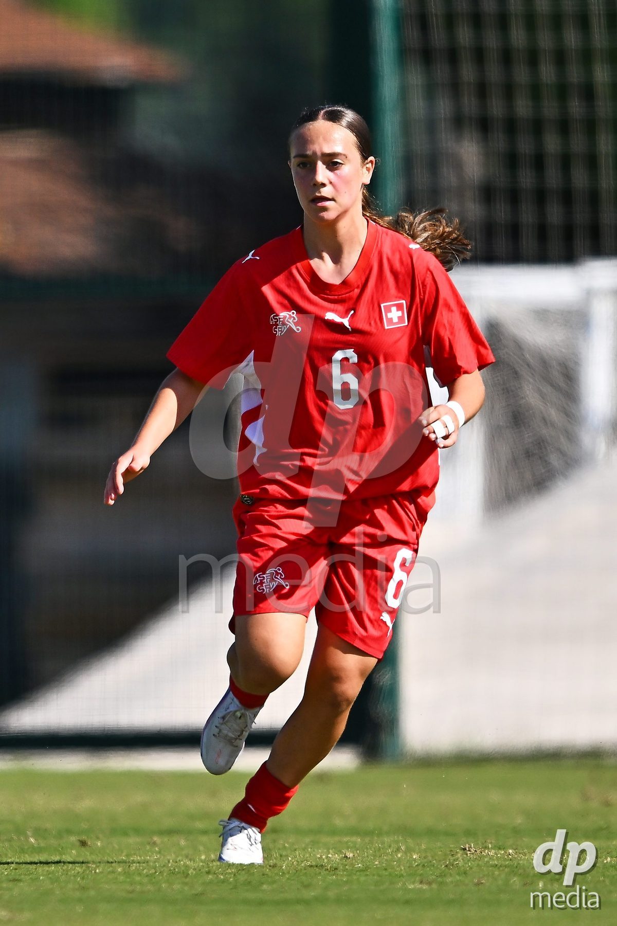 OLIVA NOVA, SPAIN - OCTOBER 22: Amelie Zorgiebel of Switzerland during the International Women's Friendly match between Hungary U17 and Switzerland U17 at Oliva Nova Sports Center on October 22, 2026 in Oliva Nova, Spain.