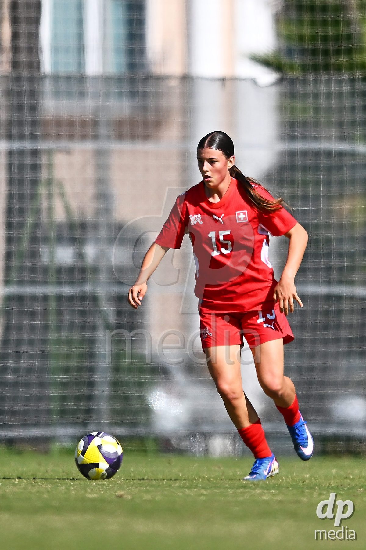 OLIVA NOVA, SPAIN - OCTOBER 22: Yael Kobler of Switzerland during the International Women's Friendly match between Hungary U17 and Switzerland U17 at Oliva Nova Sports Center on October 22, 2026 in Oliva Nova, Spain.