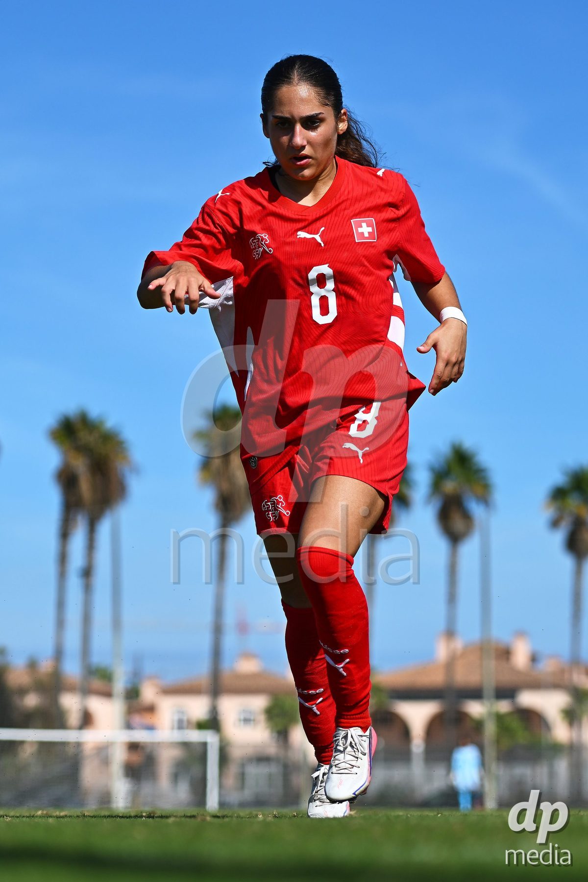 OLIVA NOVA, SPAIN - OCTOBER 22: Ilaria Nerea Maddaloni of Switzerland during the International Women's Friendly match between Hungary U17 and Switzerland U17 at Oliva Nova Sports Center on October 22, 2026 in Oliva Nova, Spain.