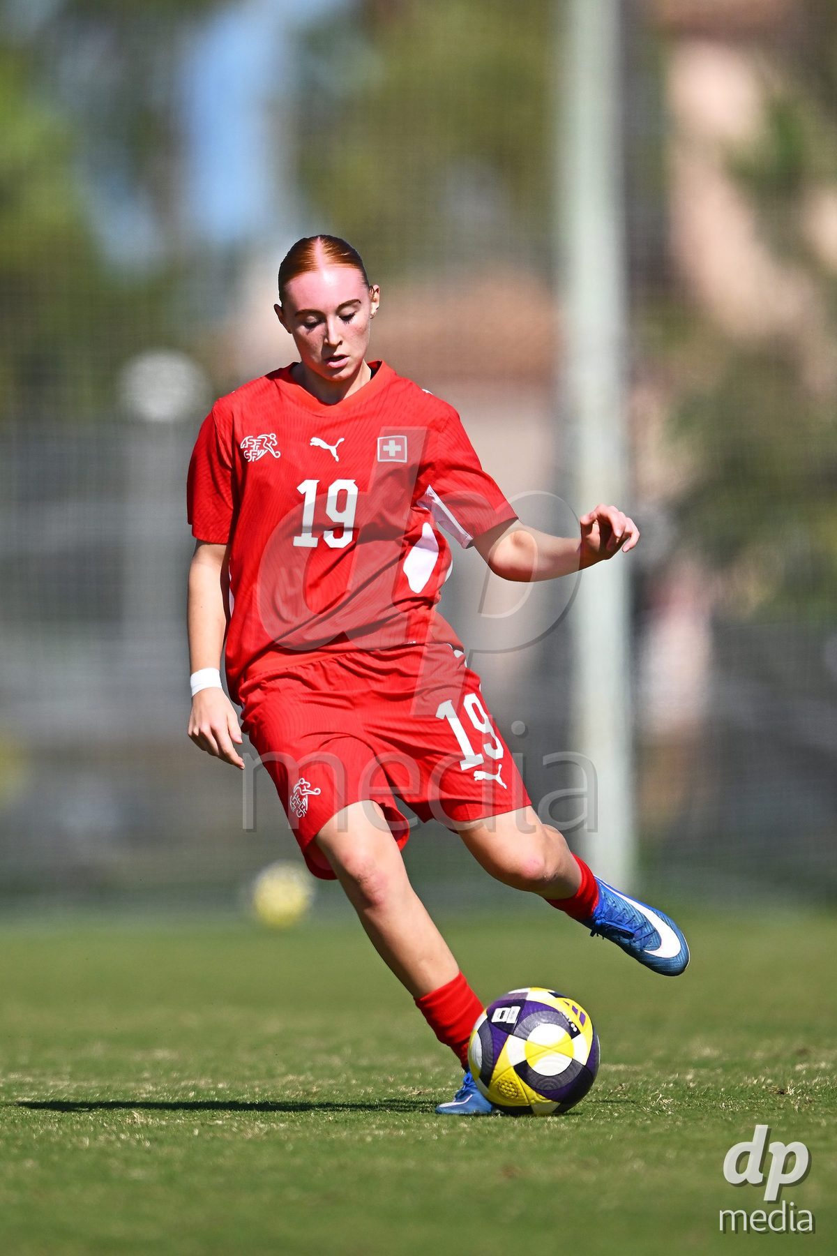 OLIVA NOVA, SPAIN - OCTOBER 22: Mia Killer of Switzerland during the International Women's Friendly match between Hungary U17 and Switzerland U17 at Oliva Nova Sports Center on October 22, 2026 in Oliva Nova, Spain.