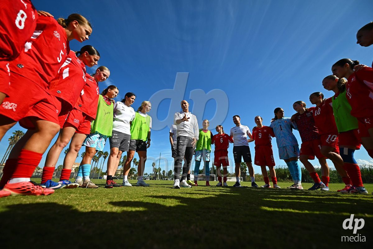 OLIVA NOVA, SPAIN - OCTOBER 22: XXXX during the International Women's Friendly match between Hungary U17 and Switzerland U17 at Oliva Nova Sports Center on October 22, 2026 in Oliva Nova, Spain.
