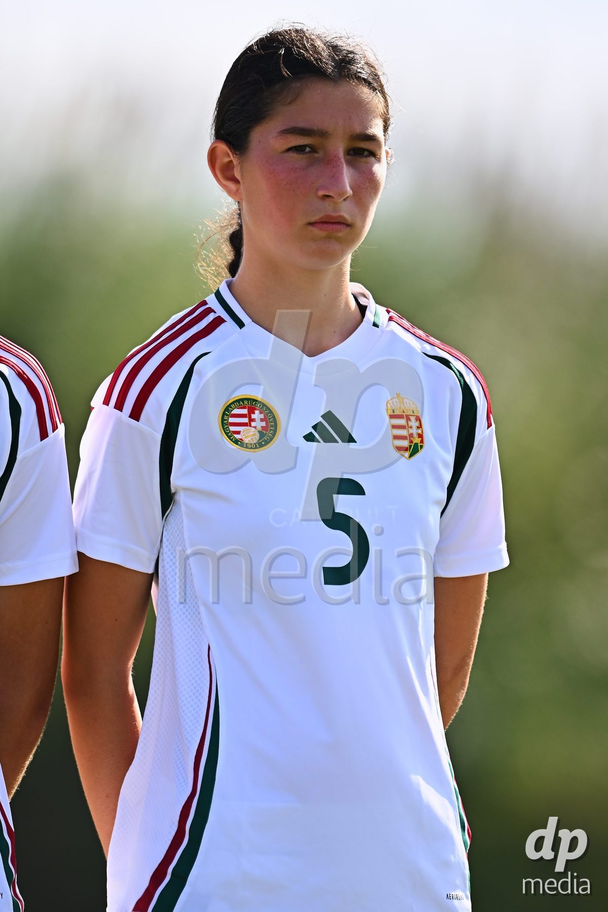 OLIVA NOVA, SPAIN - OCTOBER 22: Eszter Juhasz of Hungary during the International Women's Friendly match between Hungary U17 and Switzerland U17 at Oliva Nova Sports Center on October 22, 2026 in Oliva Nova, Spain.