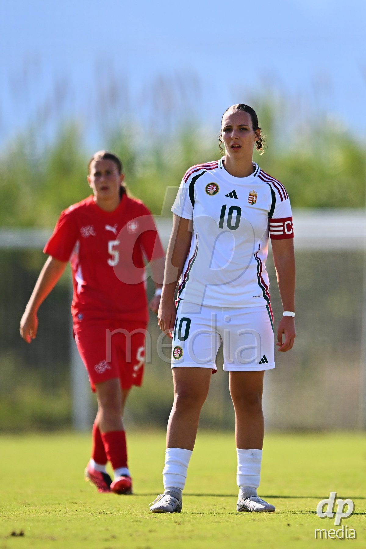 OLIVA NOVA, SPAIN - OCTOBER 22: Regina Demeter of Hungary during the International Women's Friendly match between Hungary U17 and Switzerland U17 at Oliva Nova Sports Center on October 22, 2026 in Oliva Nova, Spain.