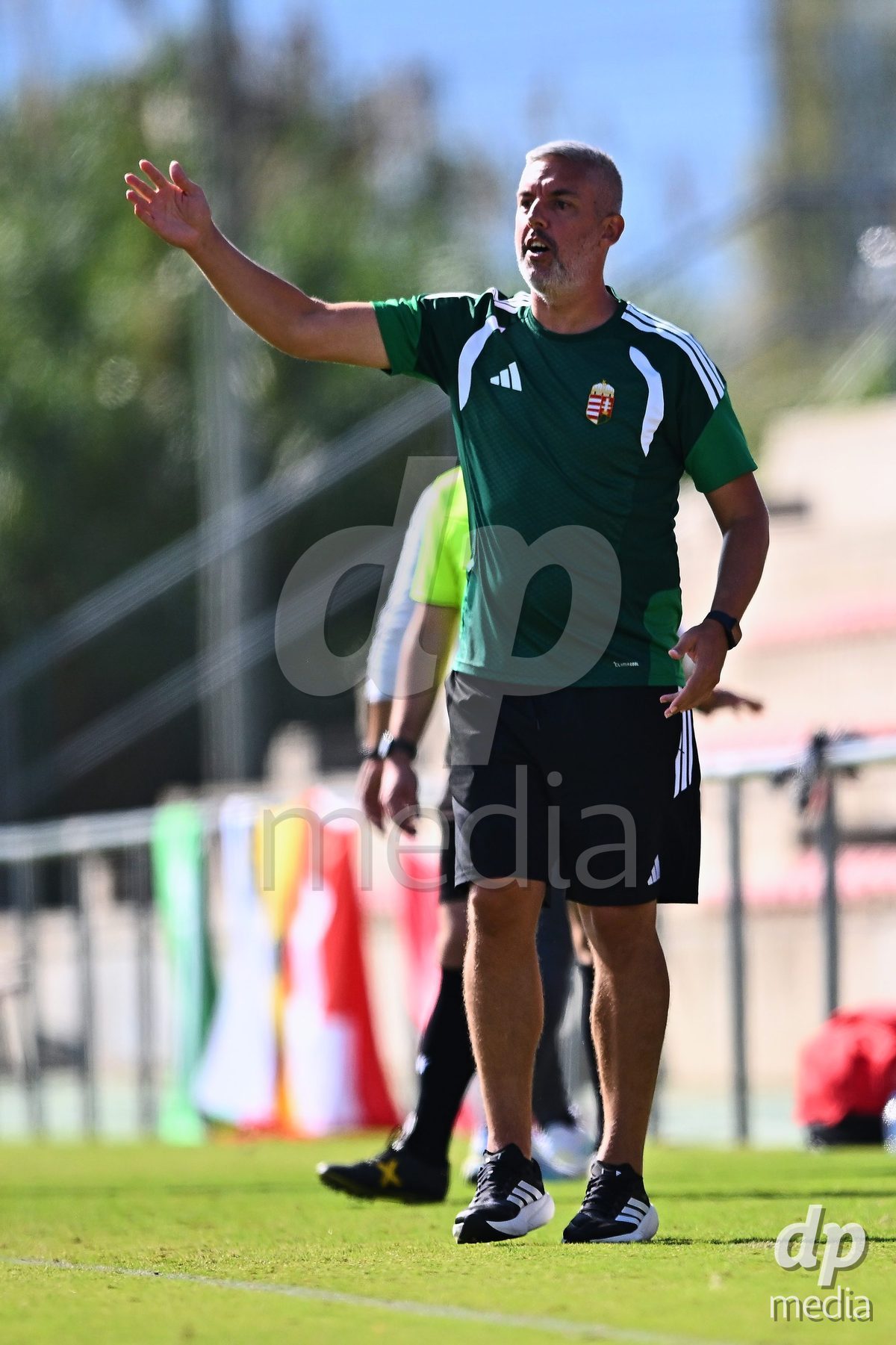 OLIVA NOVA, SPAIN - OCTOBER 22: Laszlo Makrai Head Coach of Hungary during the International Women's Friendly match between Hungary U17 and Switzerland U17 at Oliva Nova Sports Center on October 22, 2026 in Oliva Nova, Spain.