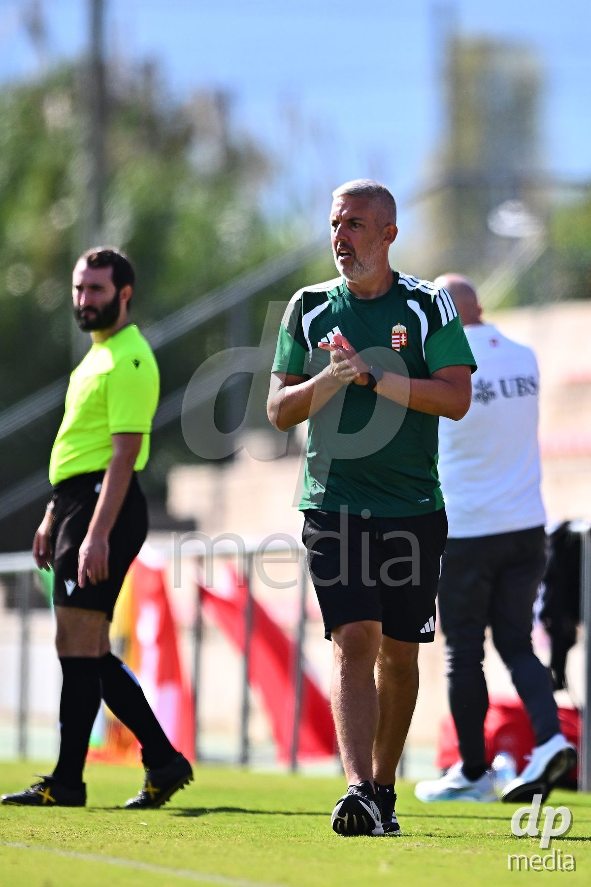 OLIVA NOVA, SPAIN - OCTOBER 22: Laszlo Makrai Head Coach of Hungary during the International Women's Friendly match between Hungary U17 and Switzerland U17 at Oliva Nova Sports Center on October 22, 2026 in Oliva Nova, Spain.