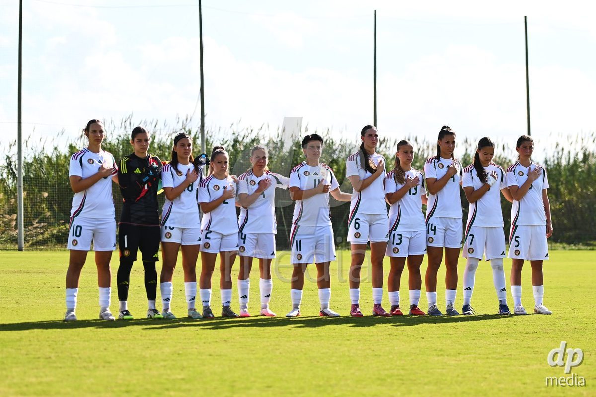 OLIVA NOVA, SPAIN - OCTOBER 22: International Women's Friendly match between Hungary U17 and Switzerland U17 at Oliva Nova Sports Center on October 22, 2026 in Oliva Nova, Spain.