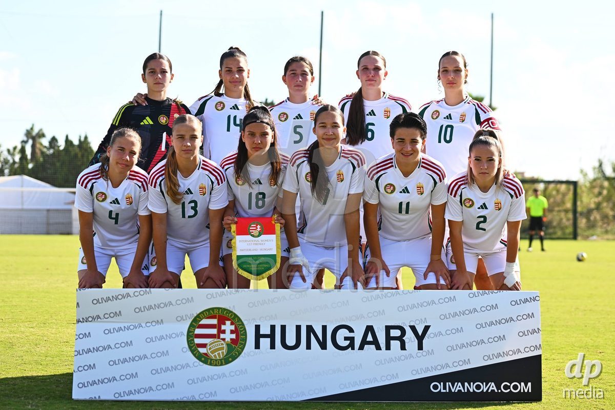 OLIVA NOVA, SPAIN - OCTOBER 22: International Women's Friendly match between Hungary U17 and Switzerland U17 at Oliva Nova Sports Center on October 22, 2026 in Oliva Nova, Spain.