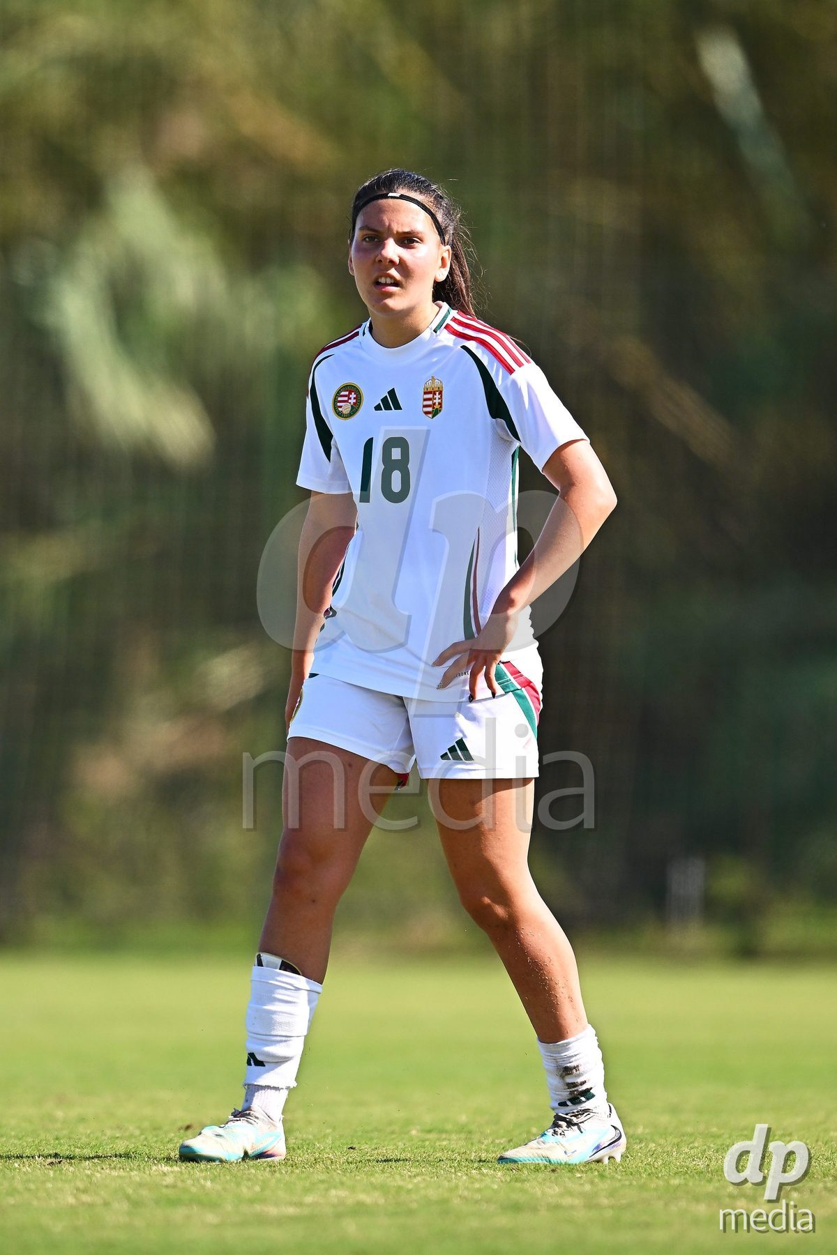 OLIVA NOVA, SPAIN - OCTOBER 22: Virag Sipos-Kiss of Hungary during the International Women's Friendly match between Hungary U17 and Switzerland U17 at Oliva Nova Sports Center on October 22, 2026 in Oliva Nova, Spain.