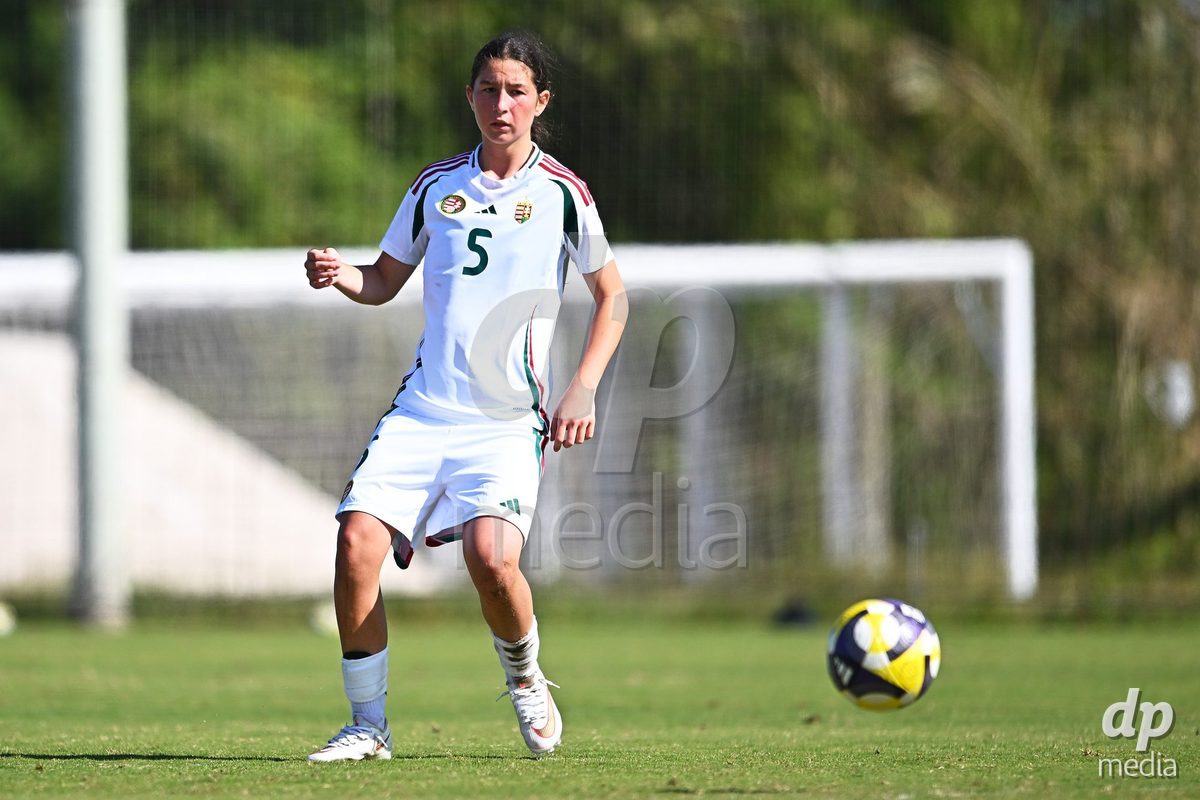 OLIVA NOVA, SPAIN - OCTOBER 22: Eszter Juhasz of Hungary during the International Women's Friendly match between Hungary U17 and Switzerland U17 at Oliva Nova Sports Center on October 22, 2026 in Oliva Nova, Spain.