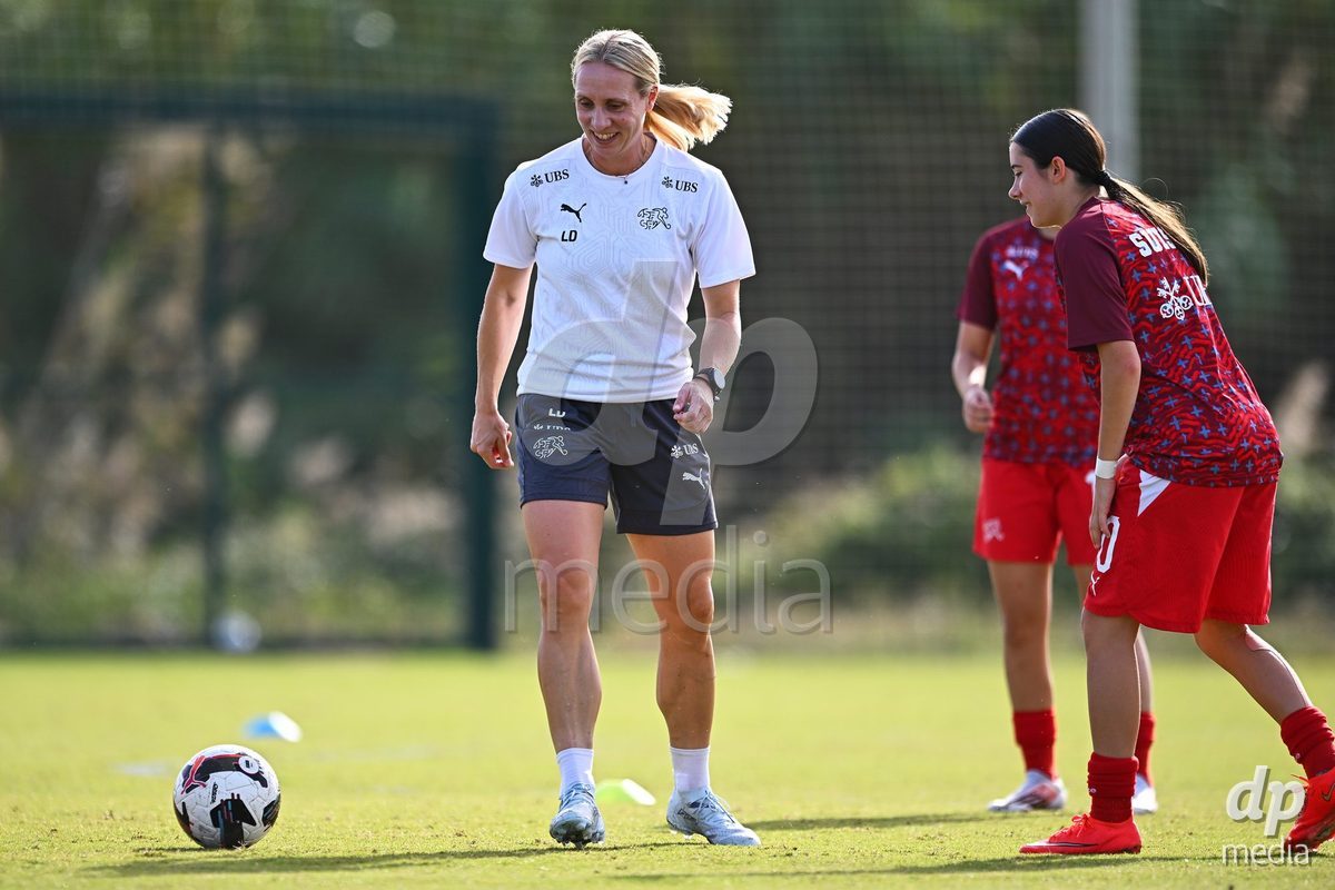 OLIVA NOVA, SPAIN - OCTOBER 24: International Women's Friendly match between Switzerland U17 and Hungary U17 at Oliva Nova Sports Center on October 24, 2026 in Oliva Nova, Spain.