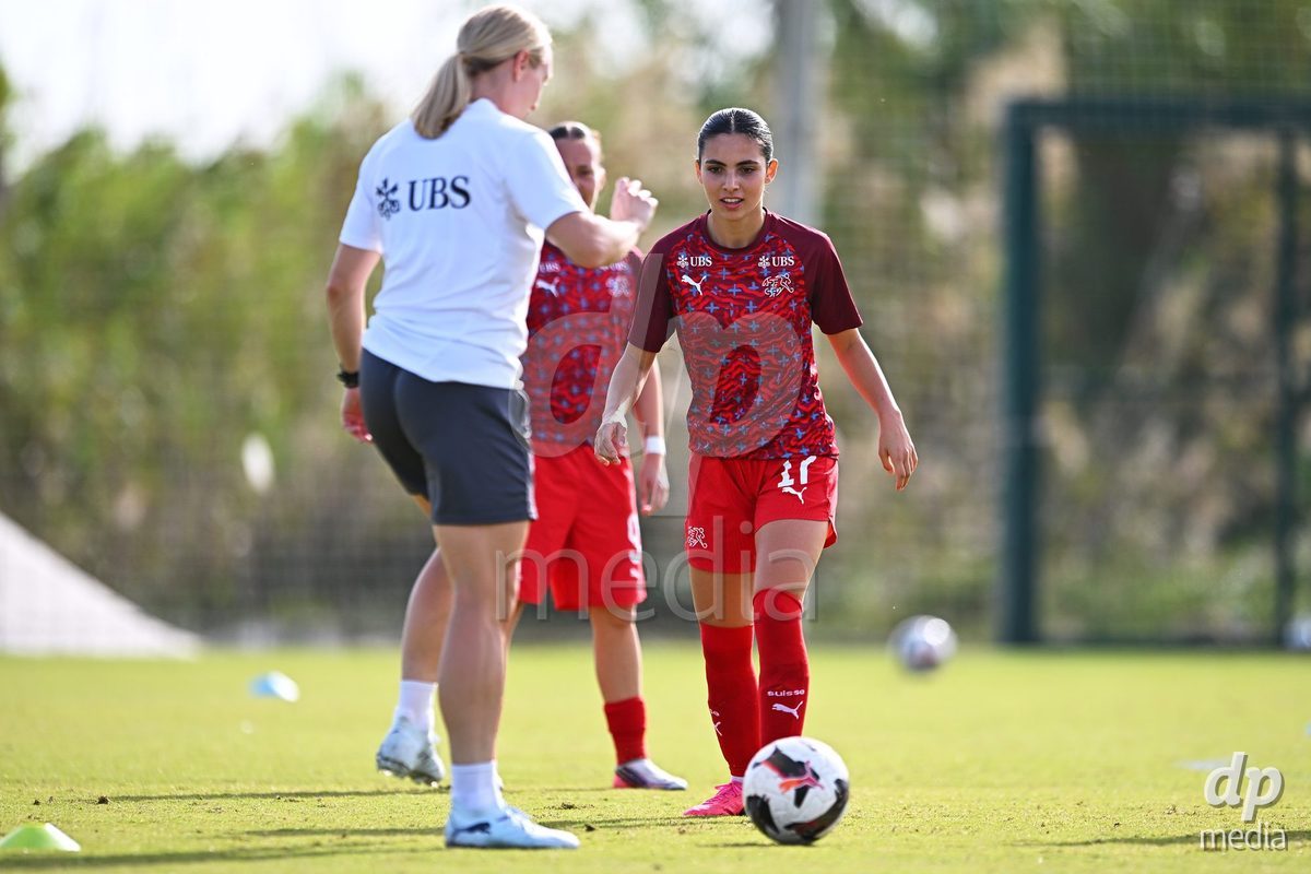 OLIVA NOVA, SPAIN - OCTOBER 24: Kira Konig of Switzerland during the International Women's Friendly match between Switzerland U17 and Hungary U17 at Oliva Nova Sports Center on October 24, 2026 in Oliva Nova, Spain.