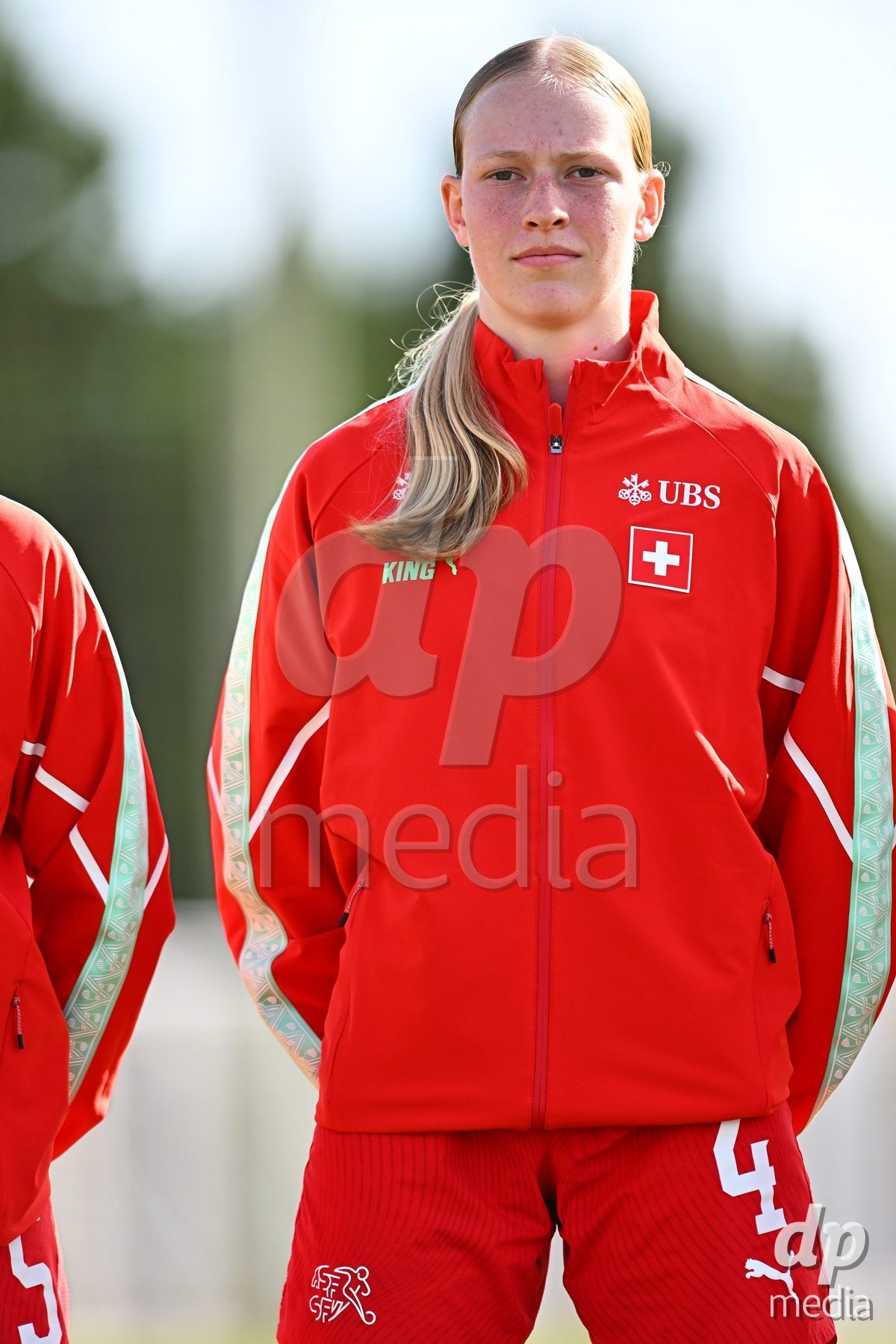 OLIVA NOVA, SPAIN - OCTOBER 24: Mara Arnold of Switzerland during the International Women's Friendly match between Switzerland U17 and Hungary U17 at Oliva Nova Sports Center on October 24, 2026 in Oliva Nova, Spain.