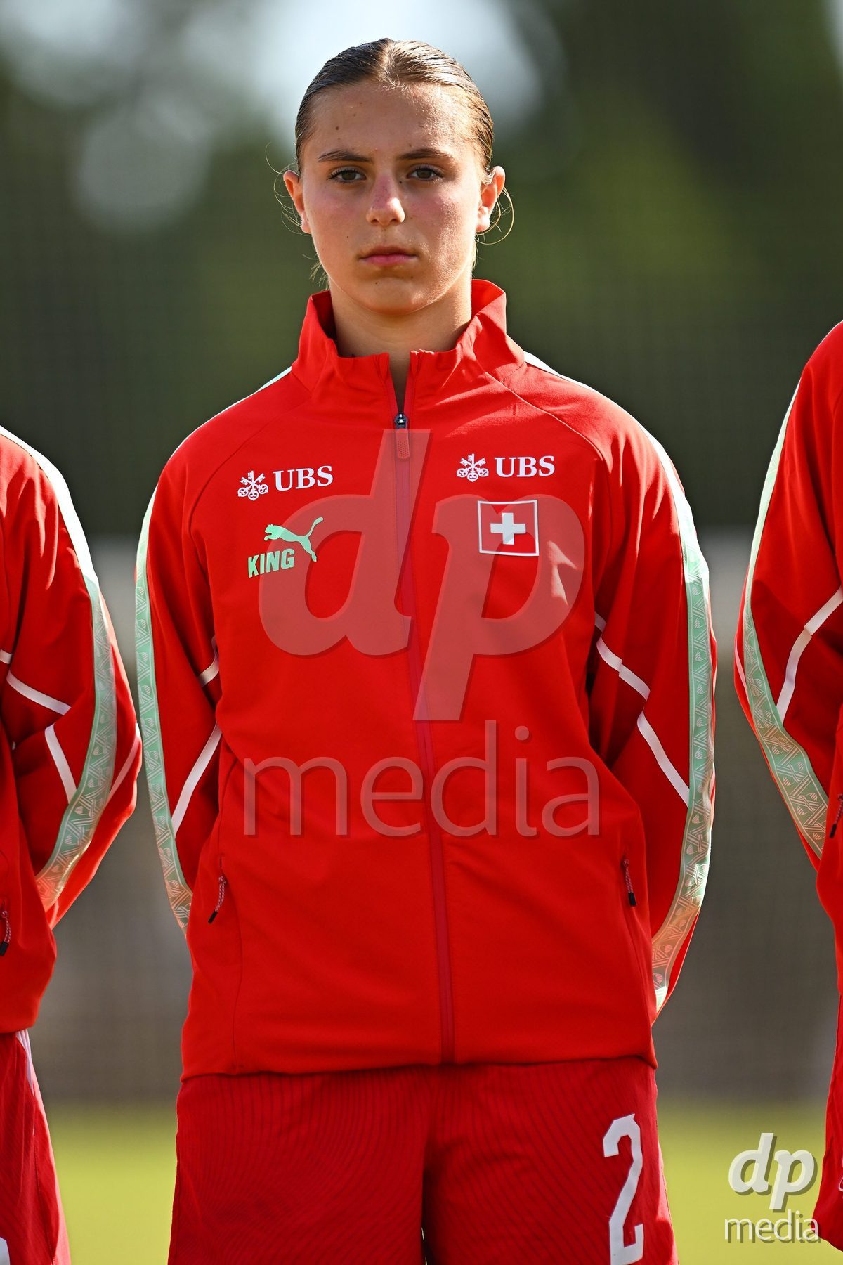 OLIVA NOVA, SPAIN - OCTOBER 24: Bigna Godenzi of Switzerland during the International Women's Friendly match between Switzerland U17 and Hungary U17 at Oliva Nova Sports Center on October 24, 2026 in Oliva Nova, Spain.