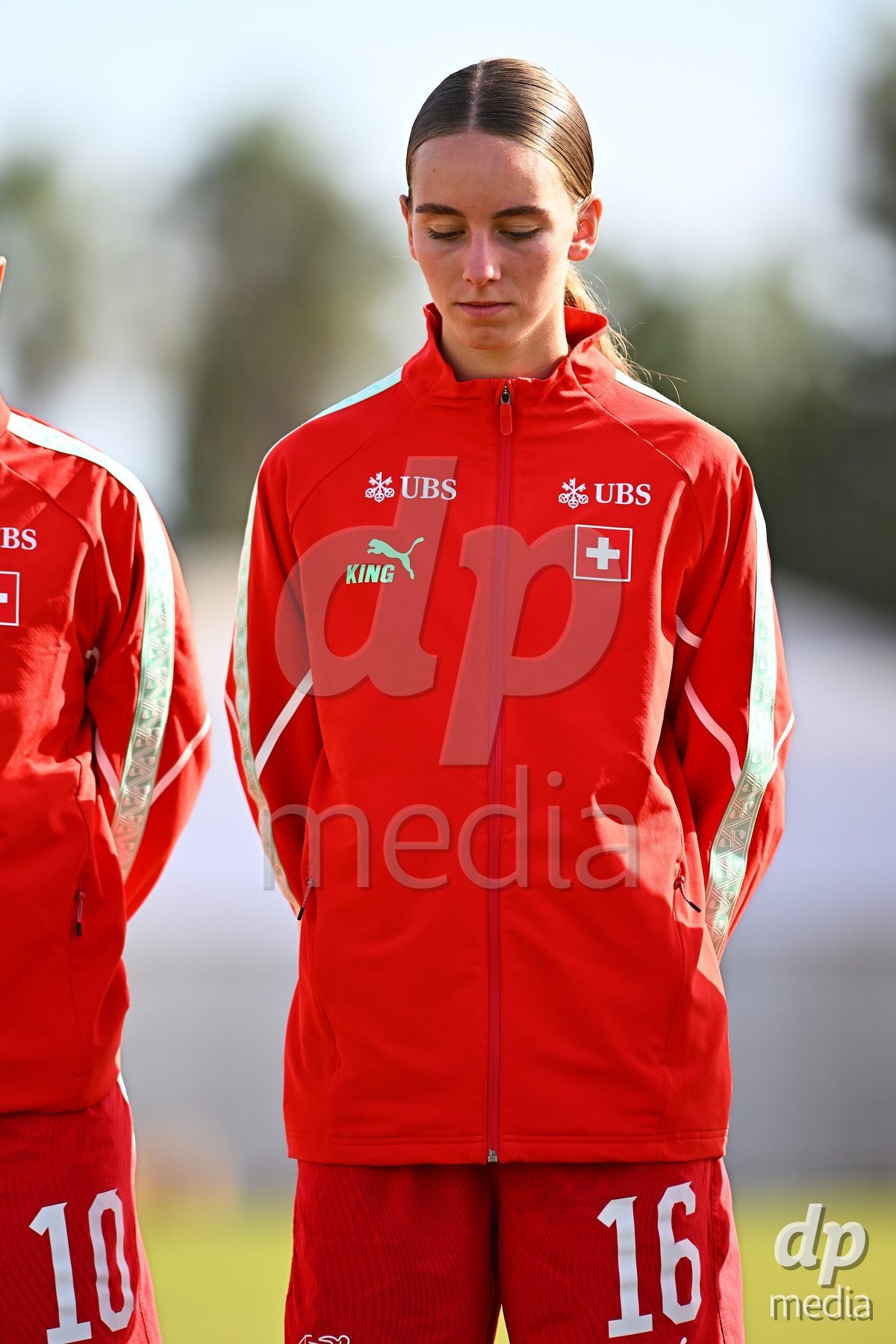 OLIVA NOVA, SPAIN - OCTOBER 24: Elynn Raymond of Switzerland during the International Women's Friendly match between Switzerland U17 and Hungary U17 at Oliva Nova Sports Center on October 24, 2026 in Oliva Nova, Spain.