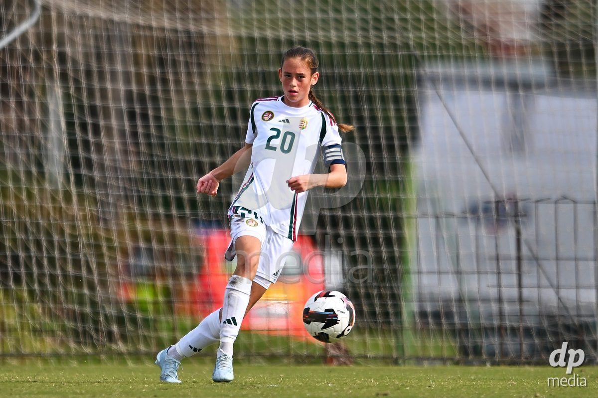 OLIVA NOVA, SPAIN - OCTOBER 24: Hedi Szanto of Hungary during the International Women's Friendly match between Switzerland U17 and Hungary U17 at Oliva Nova Sports Center on October 24, 2026 in Oliva Nova, Spain.
