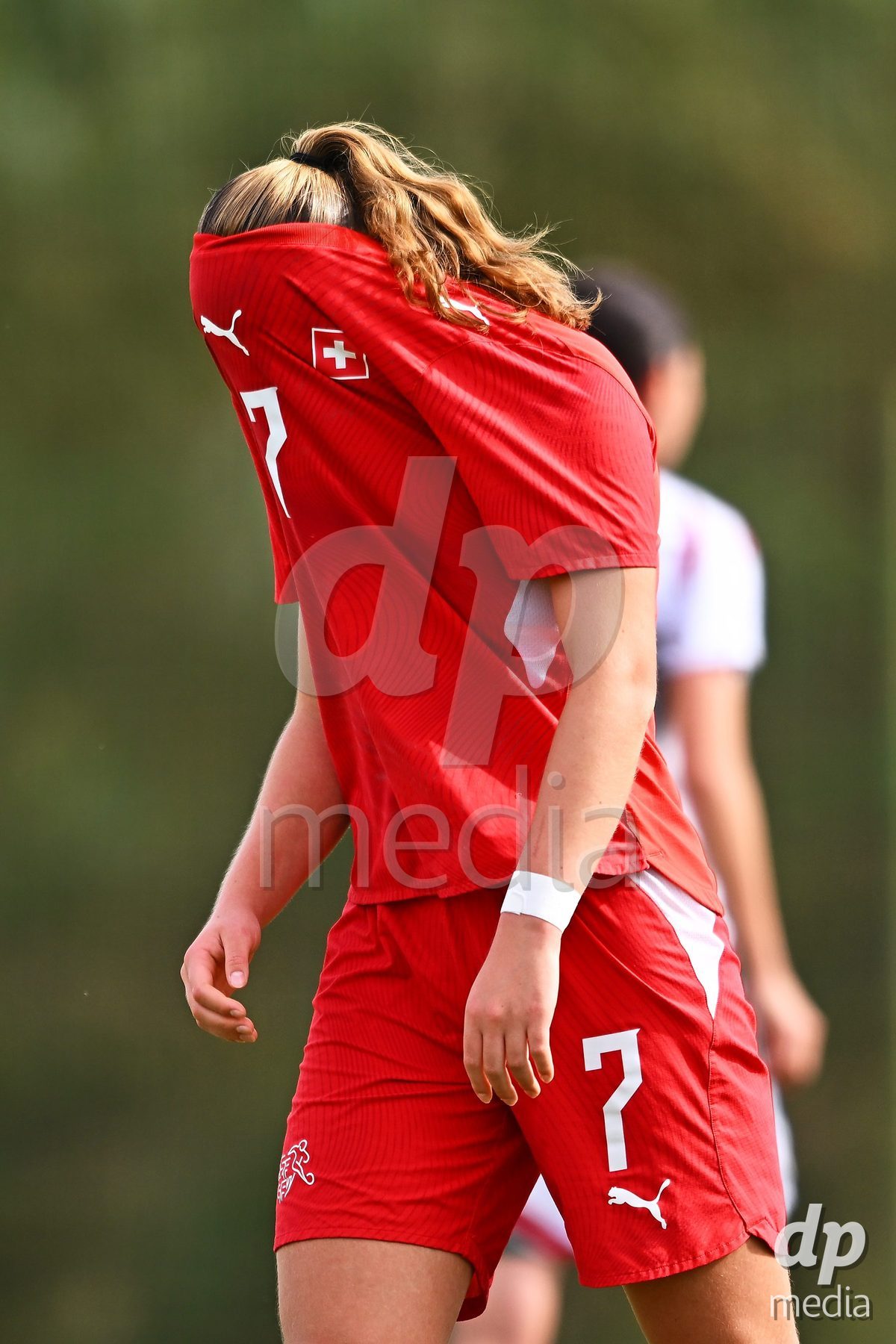OLIVA NOVA, SPAIN - OCTOBER 24: Lena Marie Winter of Switzerland during the International Women's Friendly match between Switzerland U17 and Hungary U17 at Oliva Nova Sports Center on October 24, 2026 in Oliva Nova, Spain.
