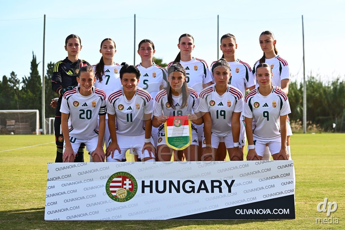 OLIVA NOVA, SPAIN - OCTOBER 24: International Women's Friendly match between Switzerland U17 and Hungary U17 at Oliva Nova Sports Center on October 24, 2026 in Oliva Nova, Spain.