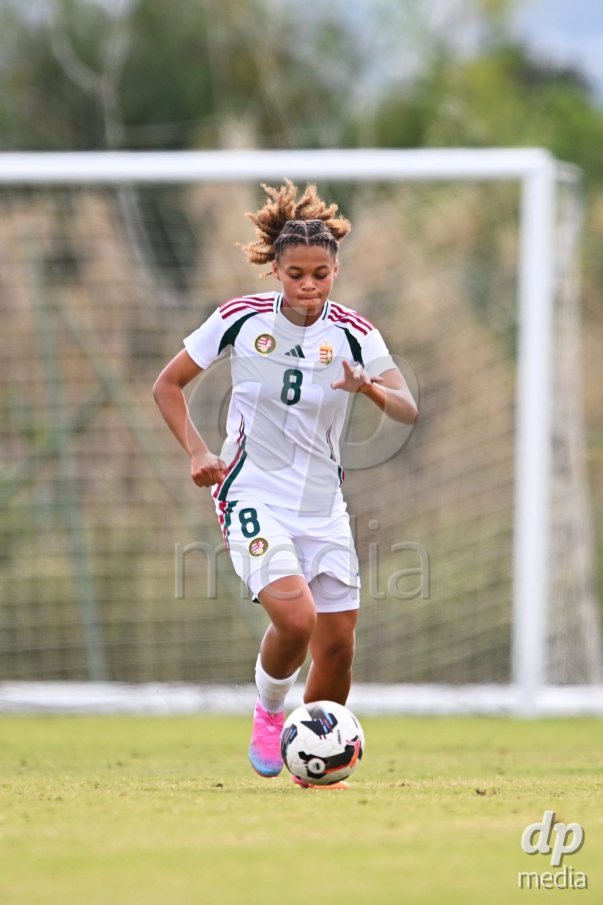 OLIVA NOVA, SPAIN - OCTOBER 24: Messenga Amelie of Hungary during the International Women's Friendly match between Switzerland U17 and Hungary U17 at Oliva Nova Sports Center on October 24, 2026 in Oliva Nova, Spain.