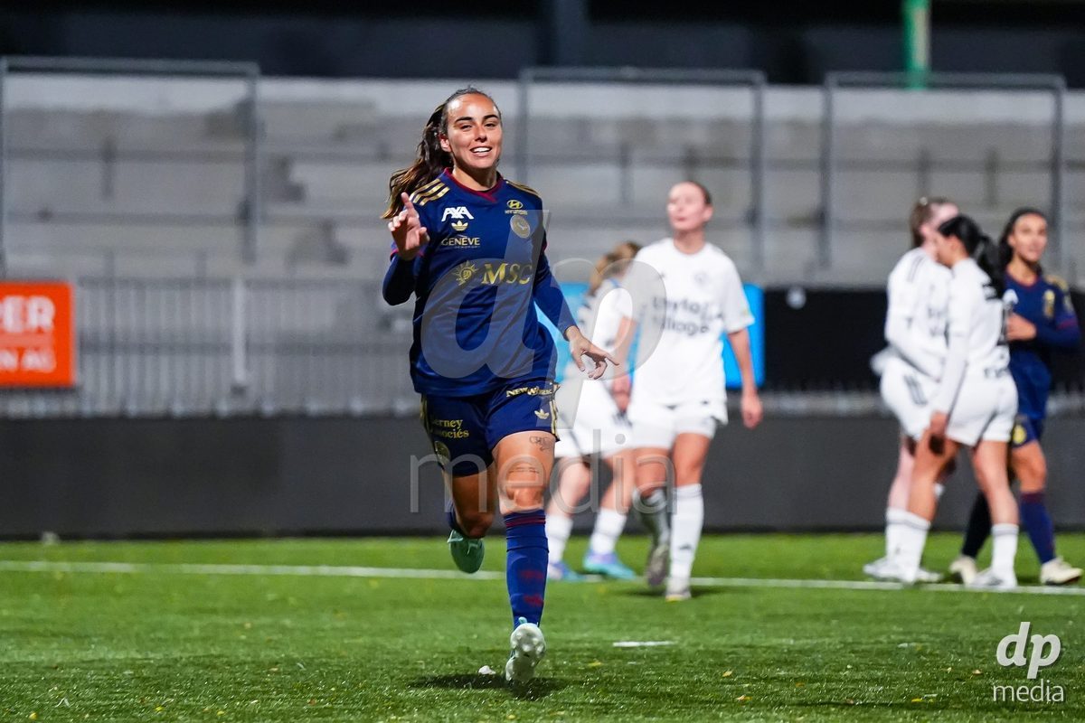 WIL, SWITZERLAND - OCTOBER 24: Joana Marchao of Servette FC Chenois Feminin celebrates after scoring her teams fifth goal  during the AXA Women's Cup match between FC Wil 1900 and Servette FC Chenois Feminin at Lidl Sportpark on October 24, 2026 in Wil, Switzerland.