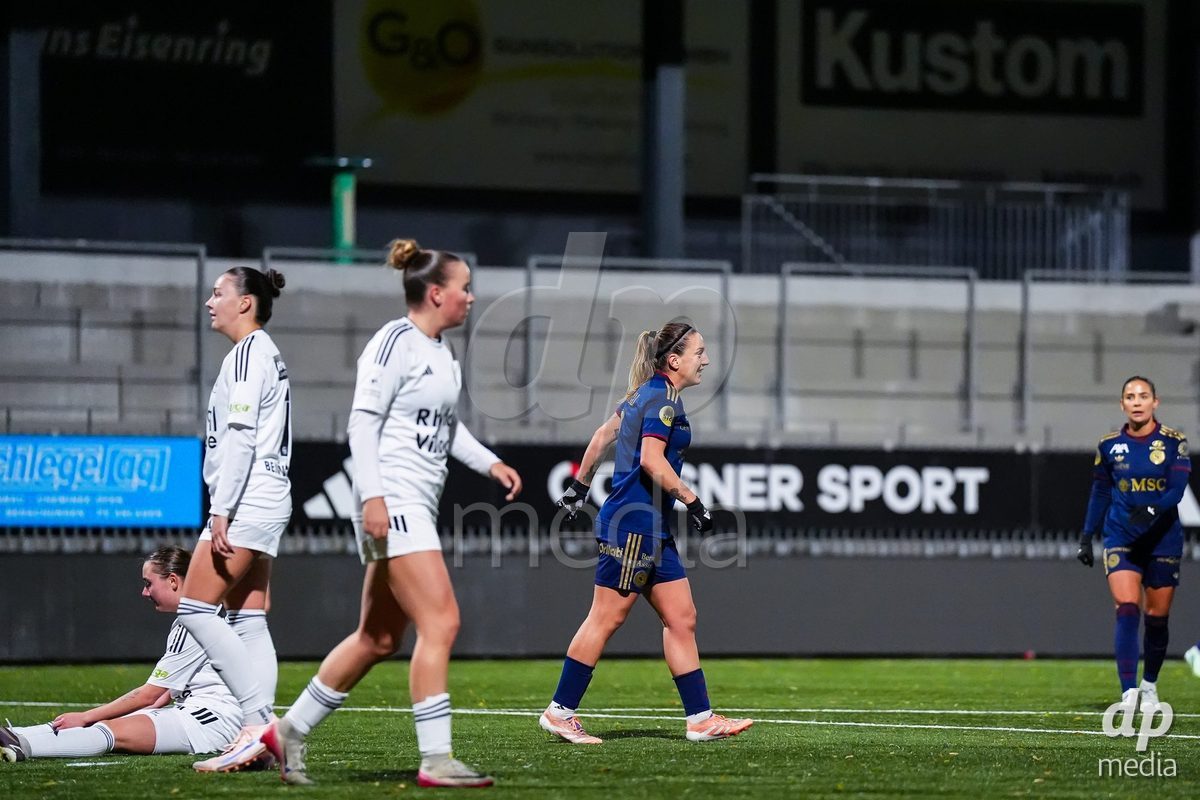 WIL, SWITZERLAND - OCTOBER 24: Gloria Marinelli of Servette FC Chenois Feminin celebrates after scoring her teams sixth goal  during the AXA Women's Cup match between FC Wil 1900 and Servette FC Chenois Feminin at Lidl Sportpark on October 24, 2026 in Wil, Switzerland.