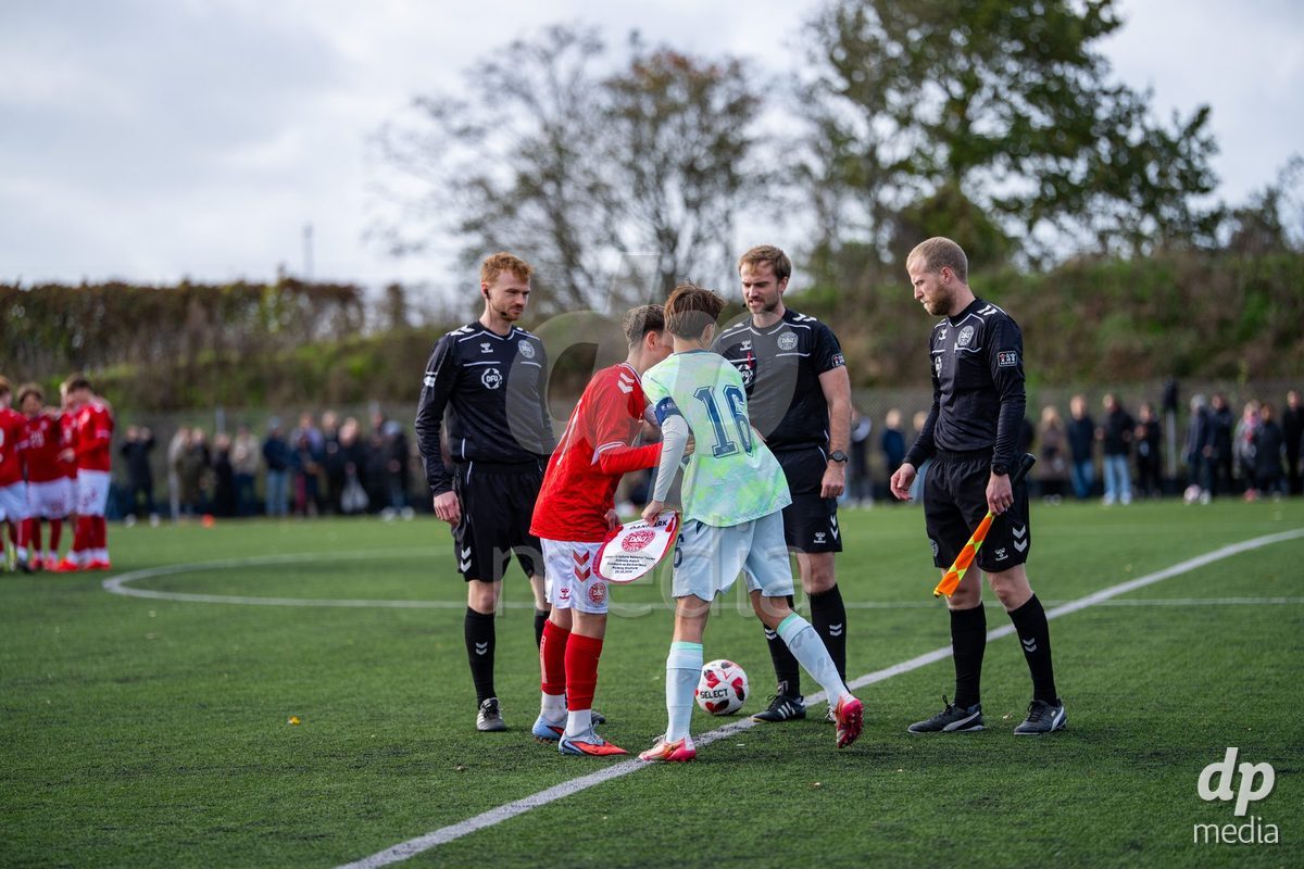 NYBORG, DENMARK - OCTOBER 25: X during the International Friendly TYT match between Denmark U16 and Switzerland U16 at Nyborg Stadium on October 25, 2026 in Nyborg, Denmark.