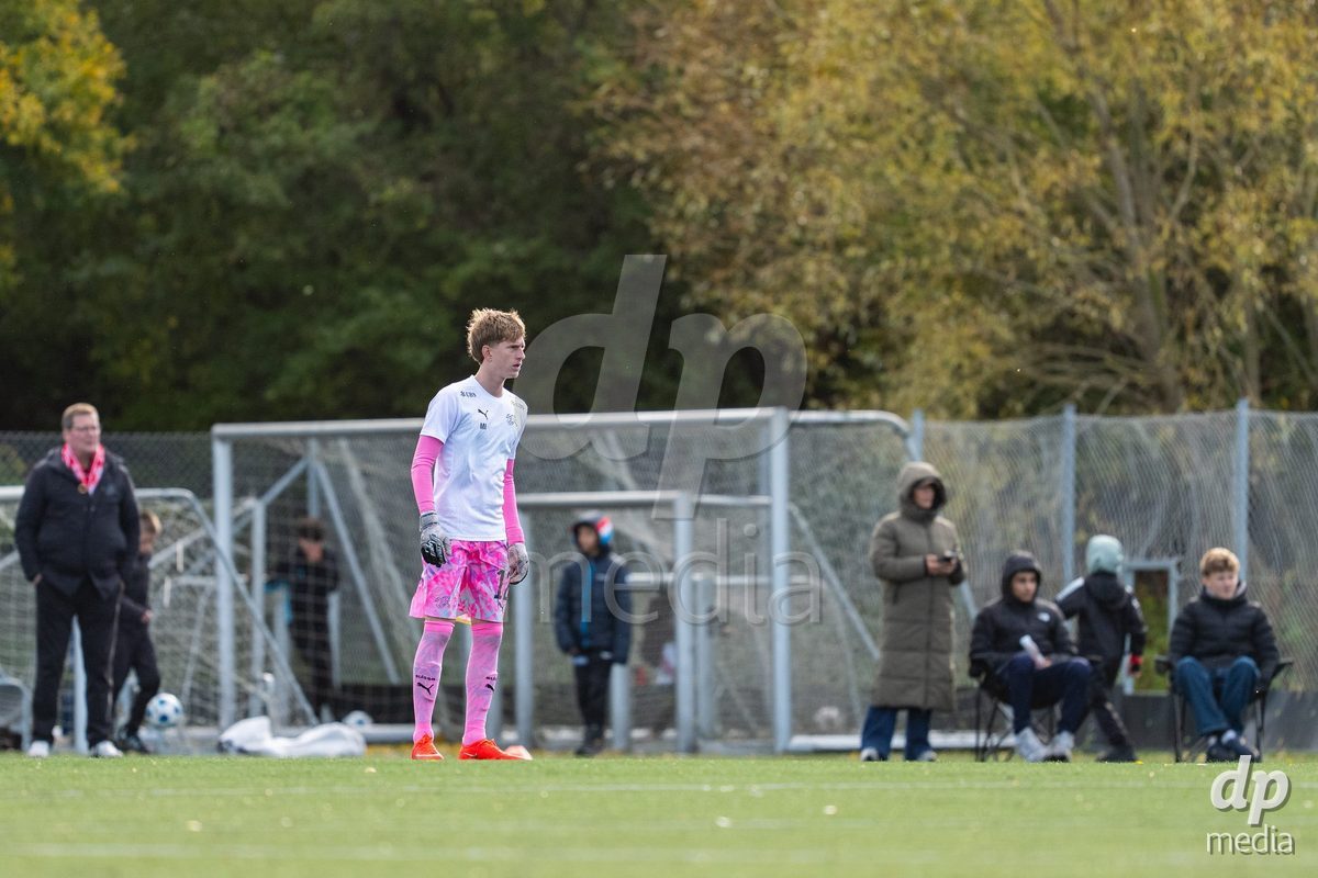 NYBORG, DENMARK - OCTOBER 25: X during the International Friendly TYT match between Denmark U16 and Switzerland U16 at Nyborg Stadium on October 25, 2026 in Nyborg, Denmark.