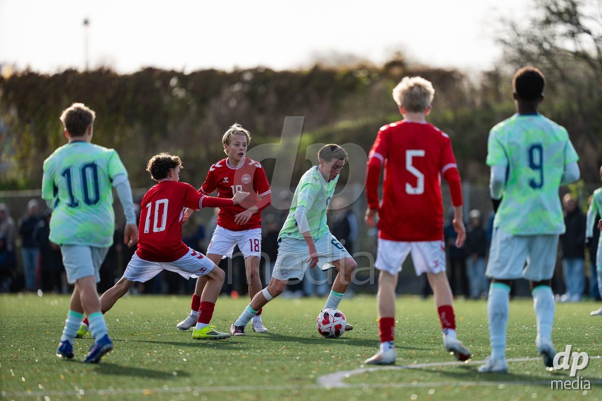 NYBORG, DENMARK - OCTOBER 25: X during the International Friendly TYT match between Denmark U16 and Switzerland U16 at Nyborg Stadium on October 25, 2026 in Nyborg, Denmark.