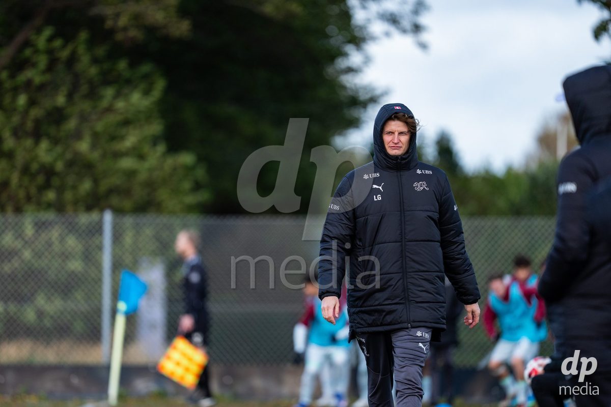 NYBORG, DENMARK - OCTOBER 25: X during the International Friendly TYT match between Denmark U16 and Switzerland U16 at Nyborg Stadium on October 25, 2026 in Nyborg, Denmark.