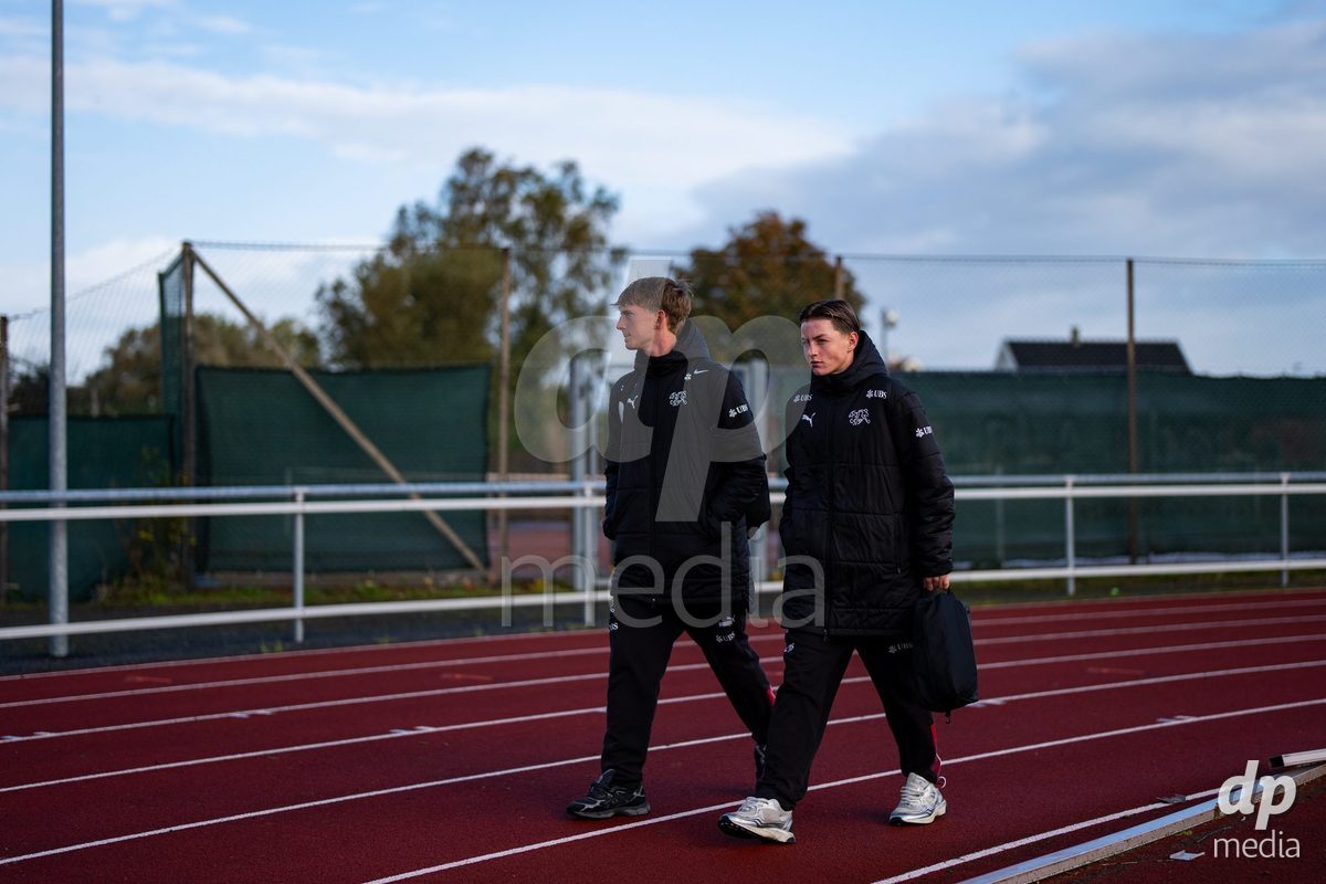 NYBORG, DENMARK - OCTOBER 25: X during the International Friendly TYT match between Denmark U16 and Switzerland U16 at Nyborg Stadium on October 25, 2026 in Nyborg, Denmark.