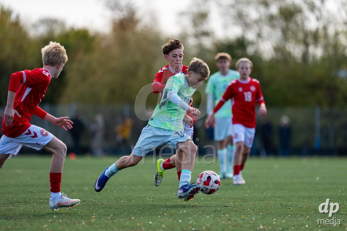 NYBORG, DENMARK - OCTOBER 25: X during the International Friendly TYT match between Denmark U16 and Switzerland U16 at Nyborg Stadium on October 25, 2026 in Nyborg, Denmark.