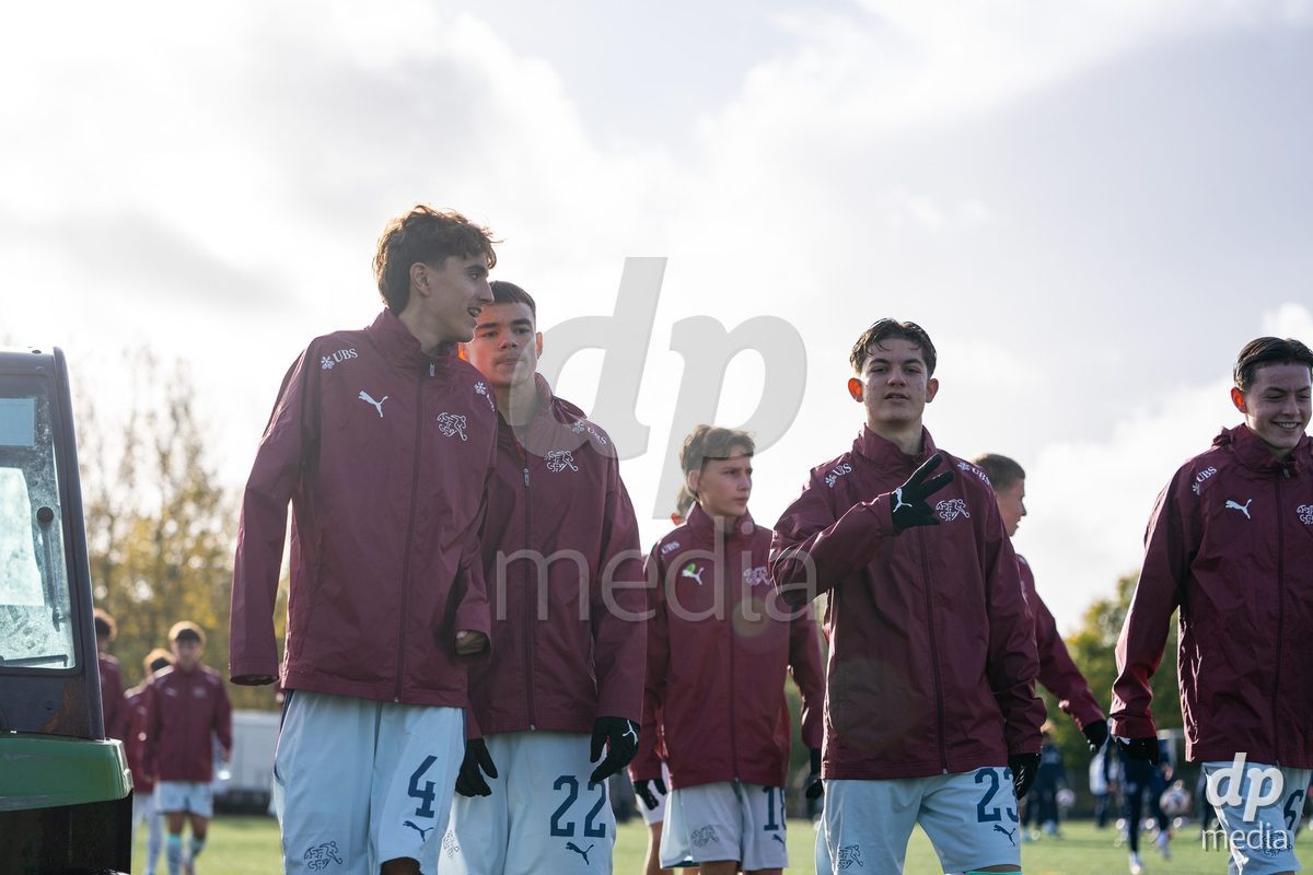 NYBORG, DENMARK - OCTOBER 25: X during the International Friendly TYT match between Denmark U16 and Switzerland U16 at Nyborg Stadium on October 25, 2026 in Nyborg, Denmark.