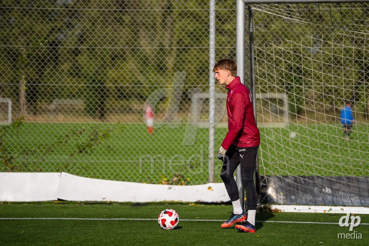 NYBORG, DENMARK - OCTOBER 25: X during the International Friendly TYT match between Denmark U16 and Switzerland U16 at Nyborg Stadium on October 25, 2026 in Nyborg, Denmark.