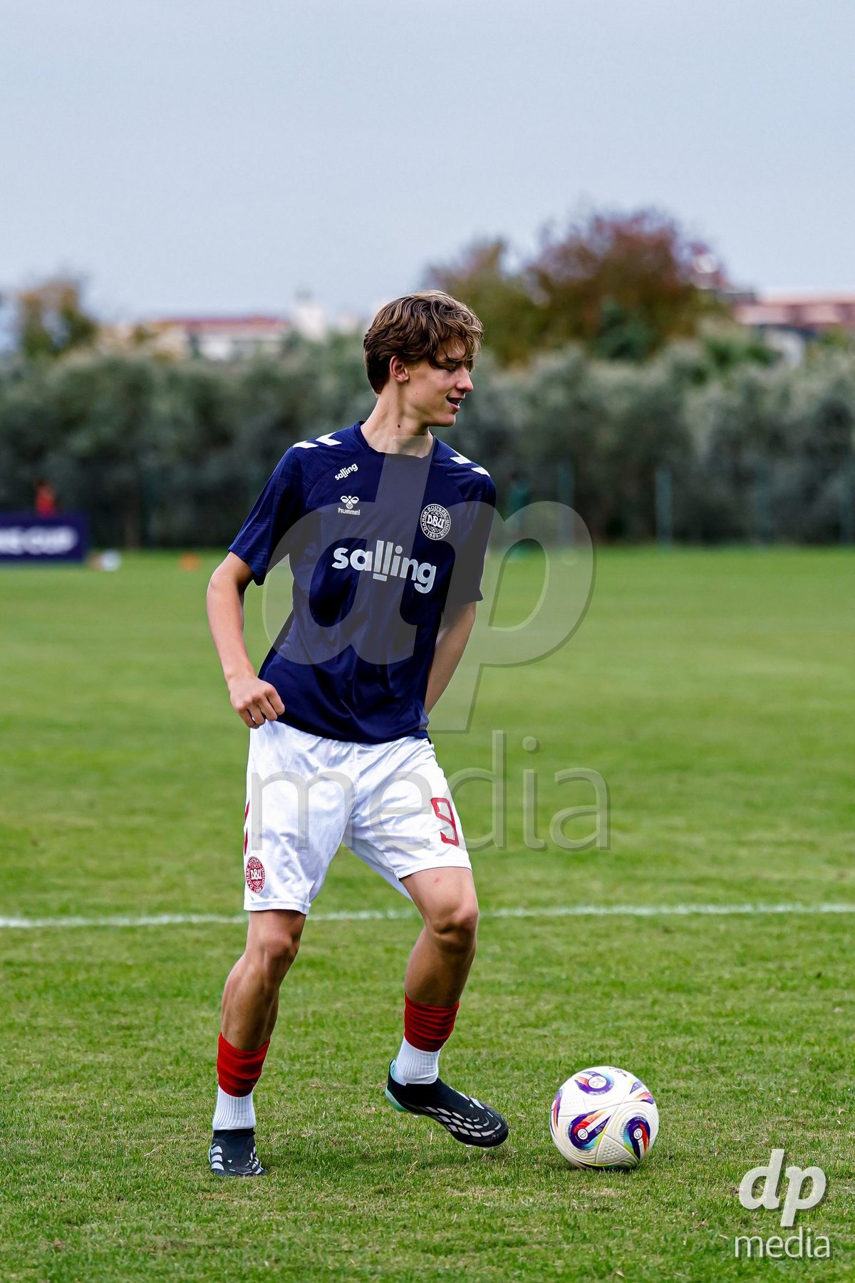 SIDE, TURKIYE - OCTOBER 28: Players of Denmark warming up during the International Friendly match between Denmark U16 and Saudi Arabia U16 at Emirhan Sport Complex on October 28, 2026 in Side, Turkiye.
