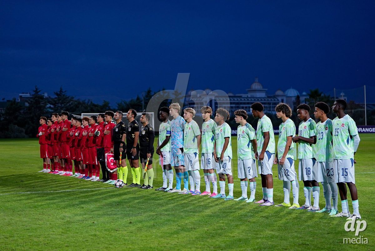 SIDE, TURKIYE - OCTOBER 28: Players of Switzerland during the International Friendly match between Switzerland and Turkiye at Emirhan Sport Complex on October 28, 2026 in Side, Turkiye.