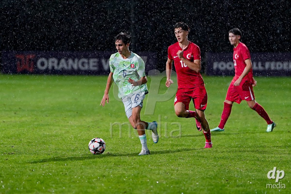 SIDE, TURKIYE - OCTOBER 28: Arnold Raul of Switzerland controls the ball during the International Friendly match between Switzerland and Turkiye at Emirhan Sport Complex on October 28, 2026 in Side, Turkiye.
