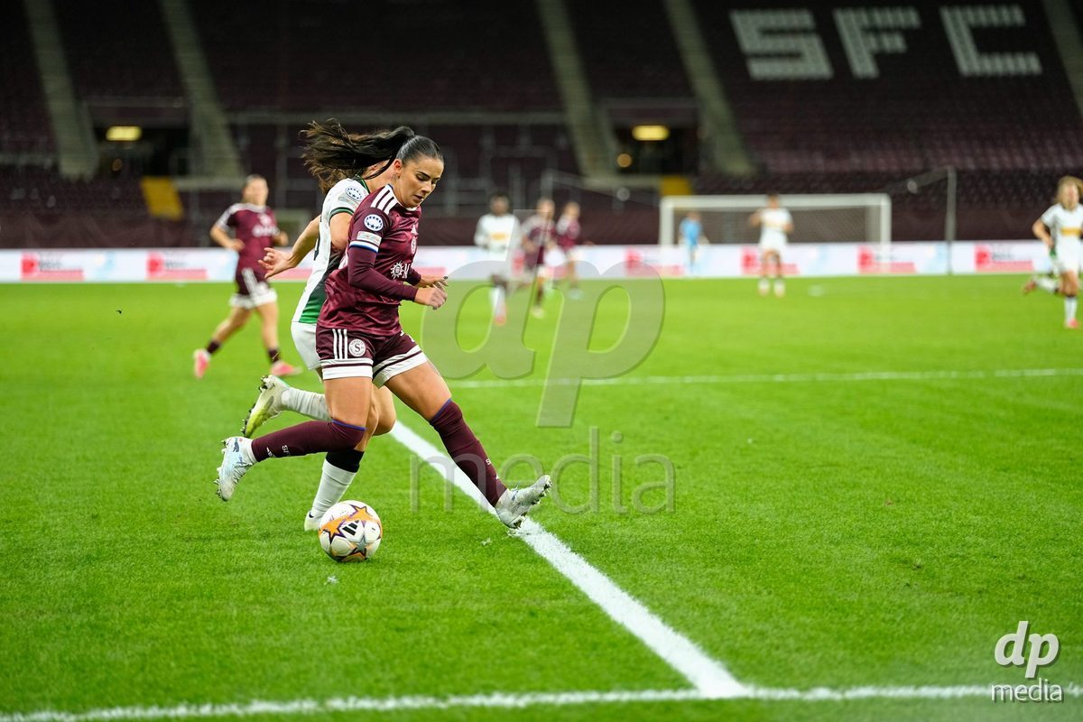 GENEVA, SWITZERLAND - OCTOBER 28: Meriame Terchoun of Servette FC Chenois Feminin during the UEFA Women's Champions League match between Servette FC Chenois Feminin and OH Leuven at Stade de Geneve on October 28, 2026 in Geneva, Switzerland.
