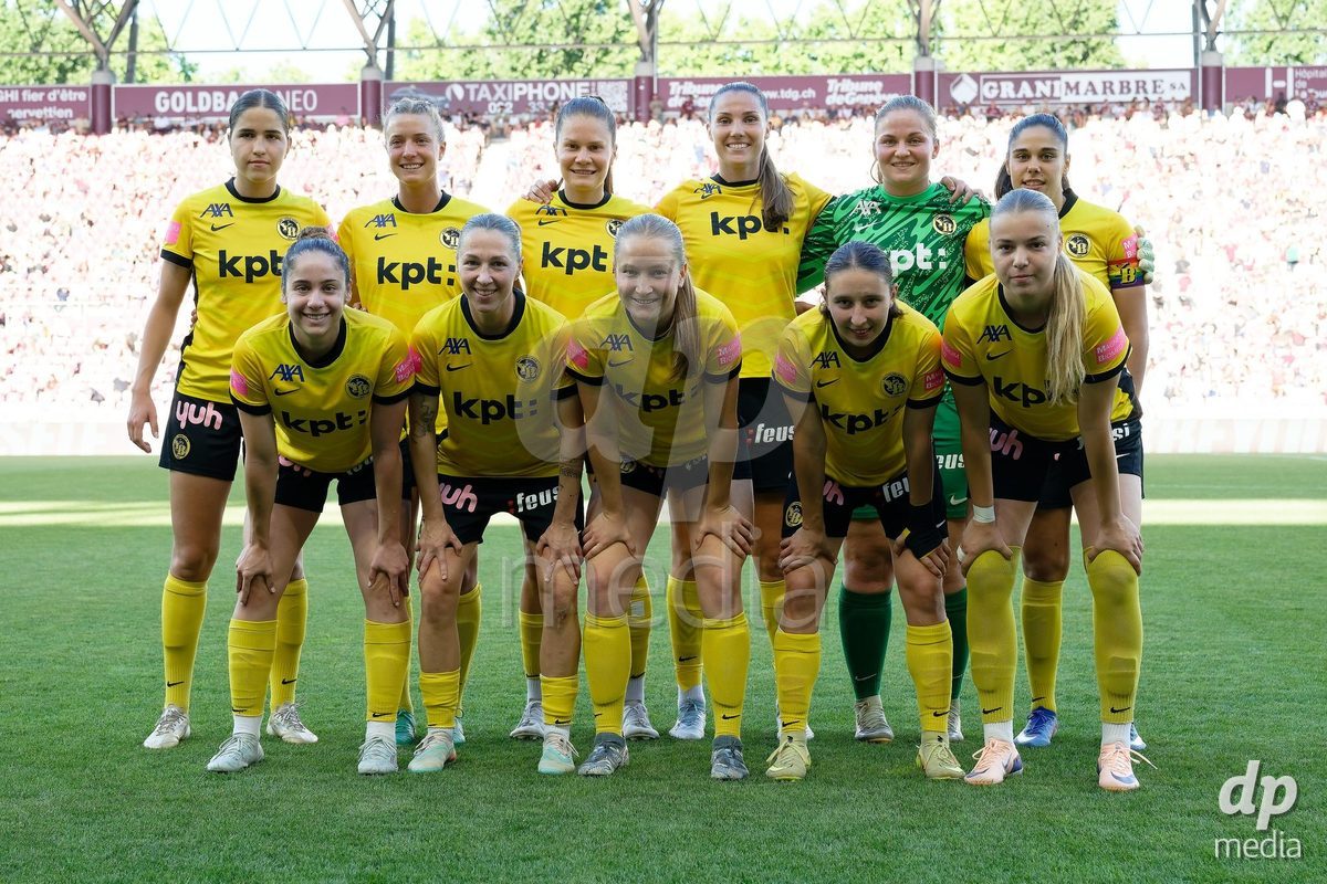 Geneva, Switzerland - May 29 : during the AWSL Final Second Leg match between Servette FC Chenois Feminin  and BSC YB Frauen  at Stade de Geneve on May 29 , 2026 in Geneva, Switzerland.