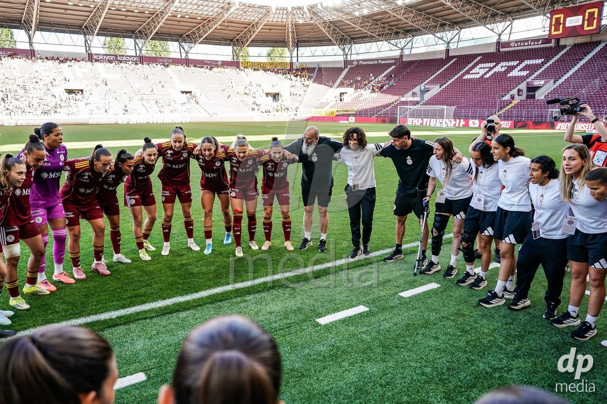 GENEVA, SWITZERLAND - MAY 29: During the AXA Women's Super League match between Servette FC Chenois Feminin and BSC YB Frauen at Stade de Geneve on May 29, 2026 in Geneva, Switzerland.