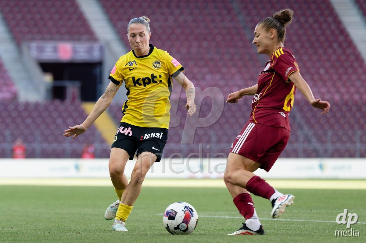 Geneva, Switzerland - May 29 : during the AWSL Final Second Leg match between Servette FC Chenois Feminin  and BSC YB Frauen  at Stade de Geneve on May 29 , 2026 in Geneva, Switzerland.