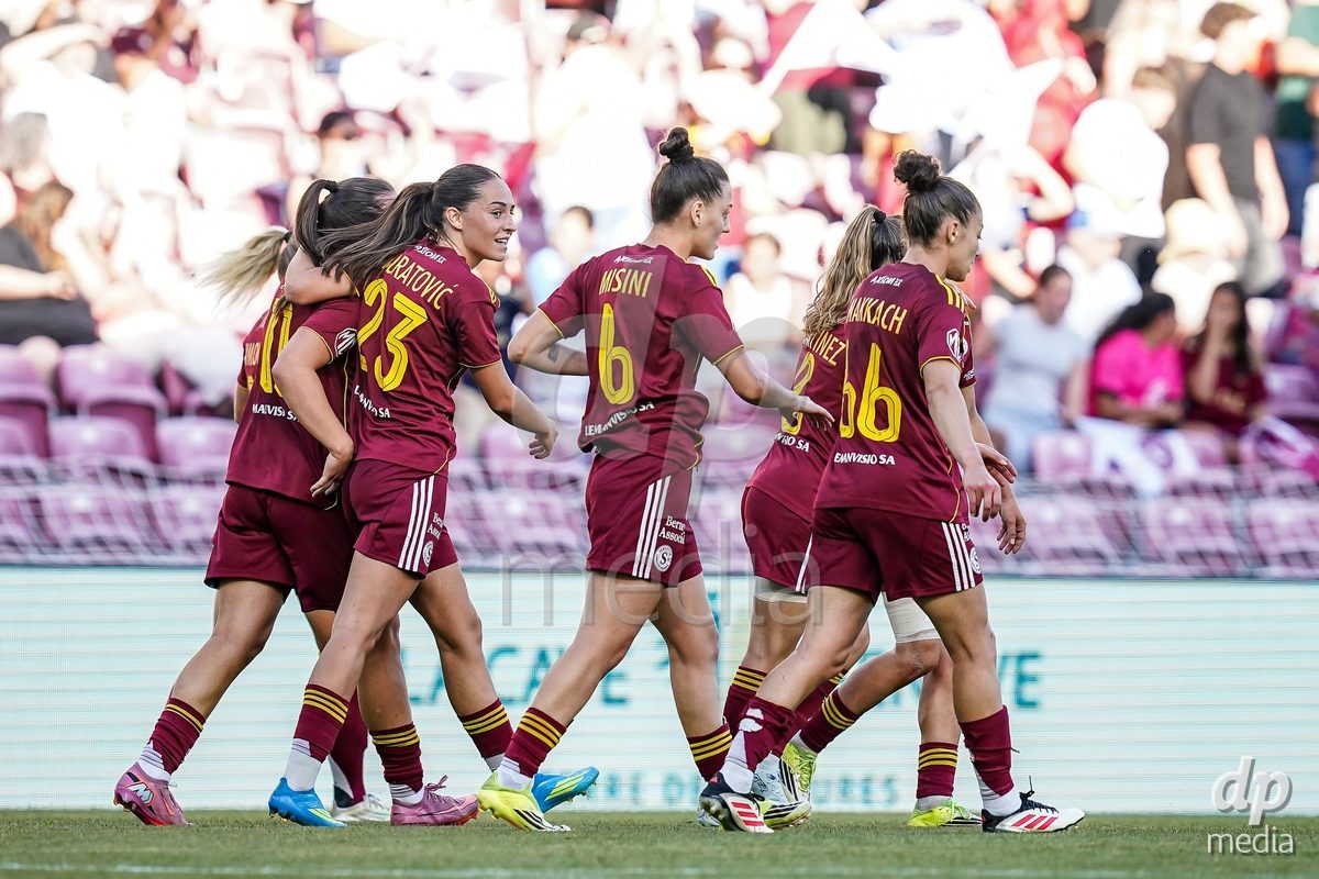 GENEVA, SWITZERLAND - MAY 29: During the AXA Women's Super League match between Servette FC Chenois Feminin and BSC YB Frauen at Stade de Geneve on May 29, 2026 in Geneva, Switzerland.