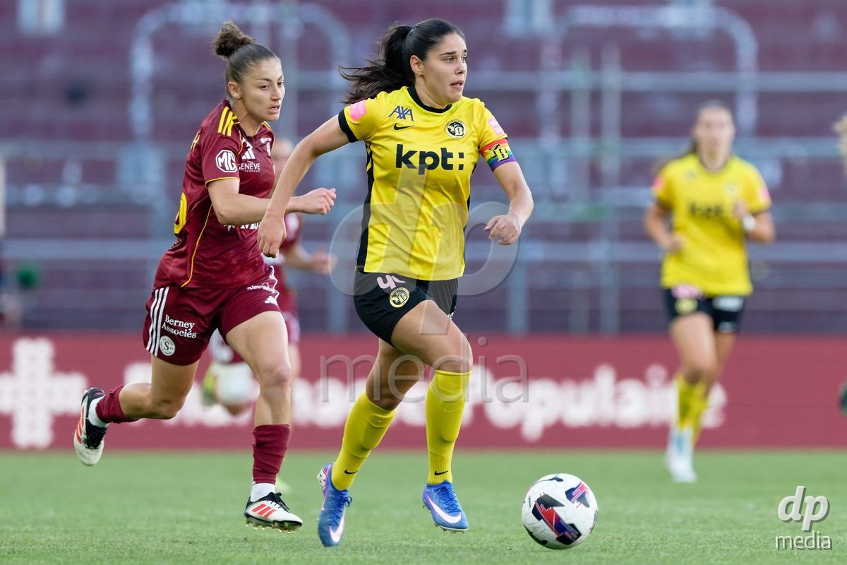 Geneva, Switzerland - May 29 : during the AWSL Final Second Leg match between Servette FC Chenois Feminin  and BSC YB Frauen  at Stade de Geneve on May 29 , 2026 in Geneva, Switzerland.
